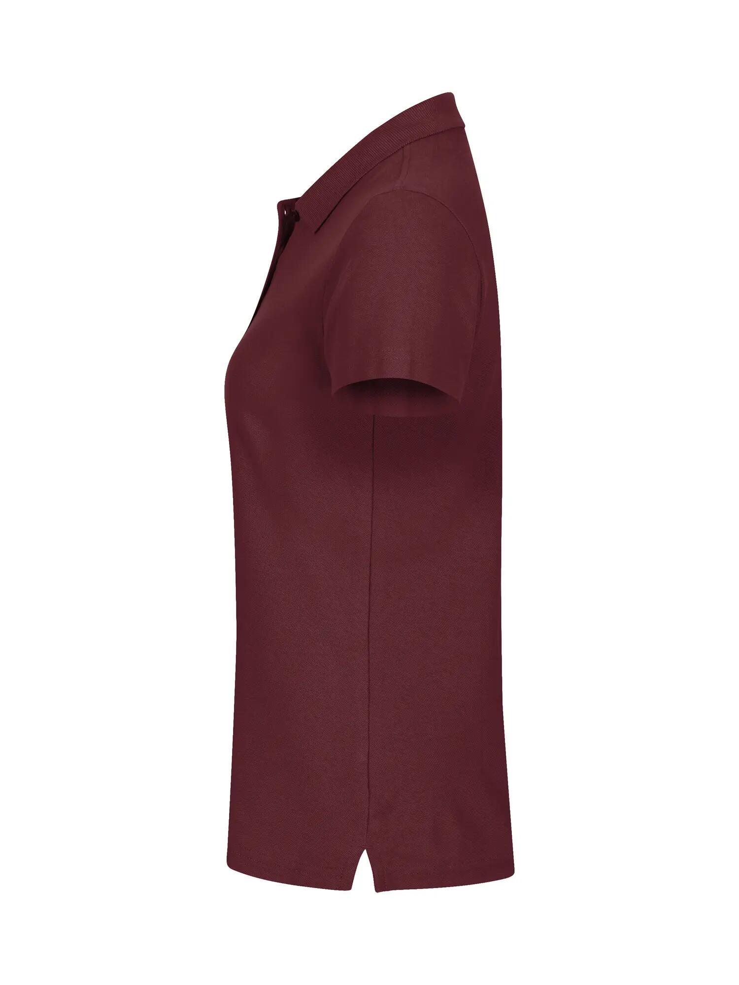 clique Basic Polo Women – algodão, burgundy, corte confortável 3/5
