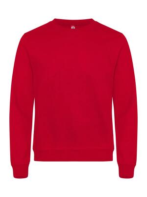 clique Basic Roundneck felpa girocollo unisex rossa 4XL – red