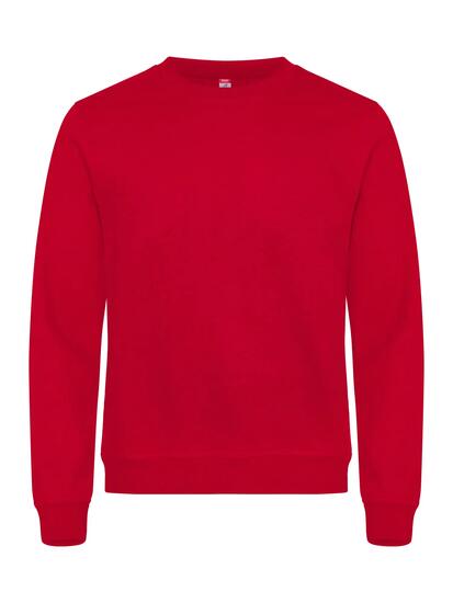 clique Basic Roundneck felpa girocollo unisex rossa 4XL – red