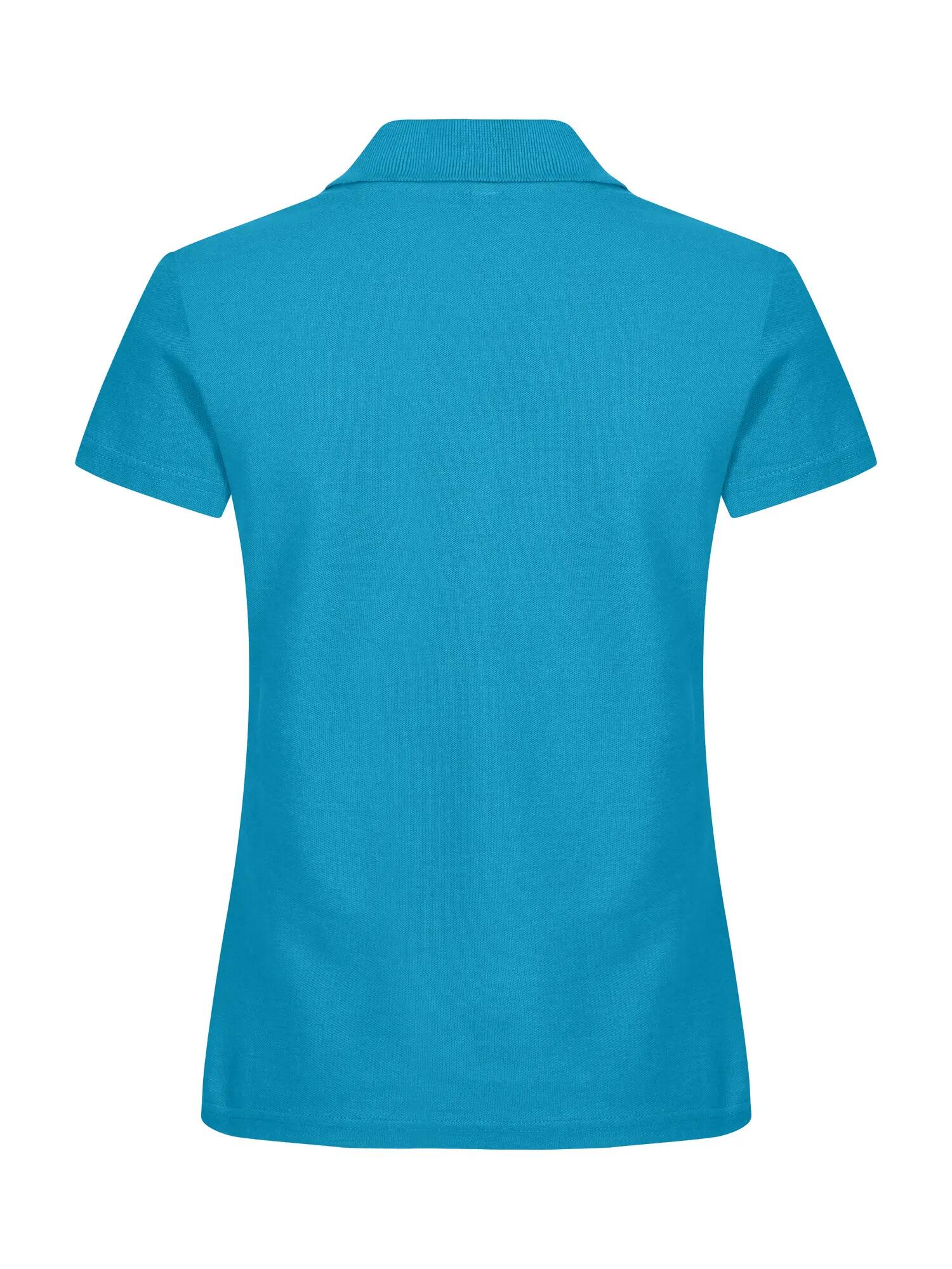clique Basic Polo Women van katoen — goede pasvorm turkoois – turquoise 4/5