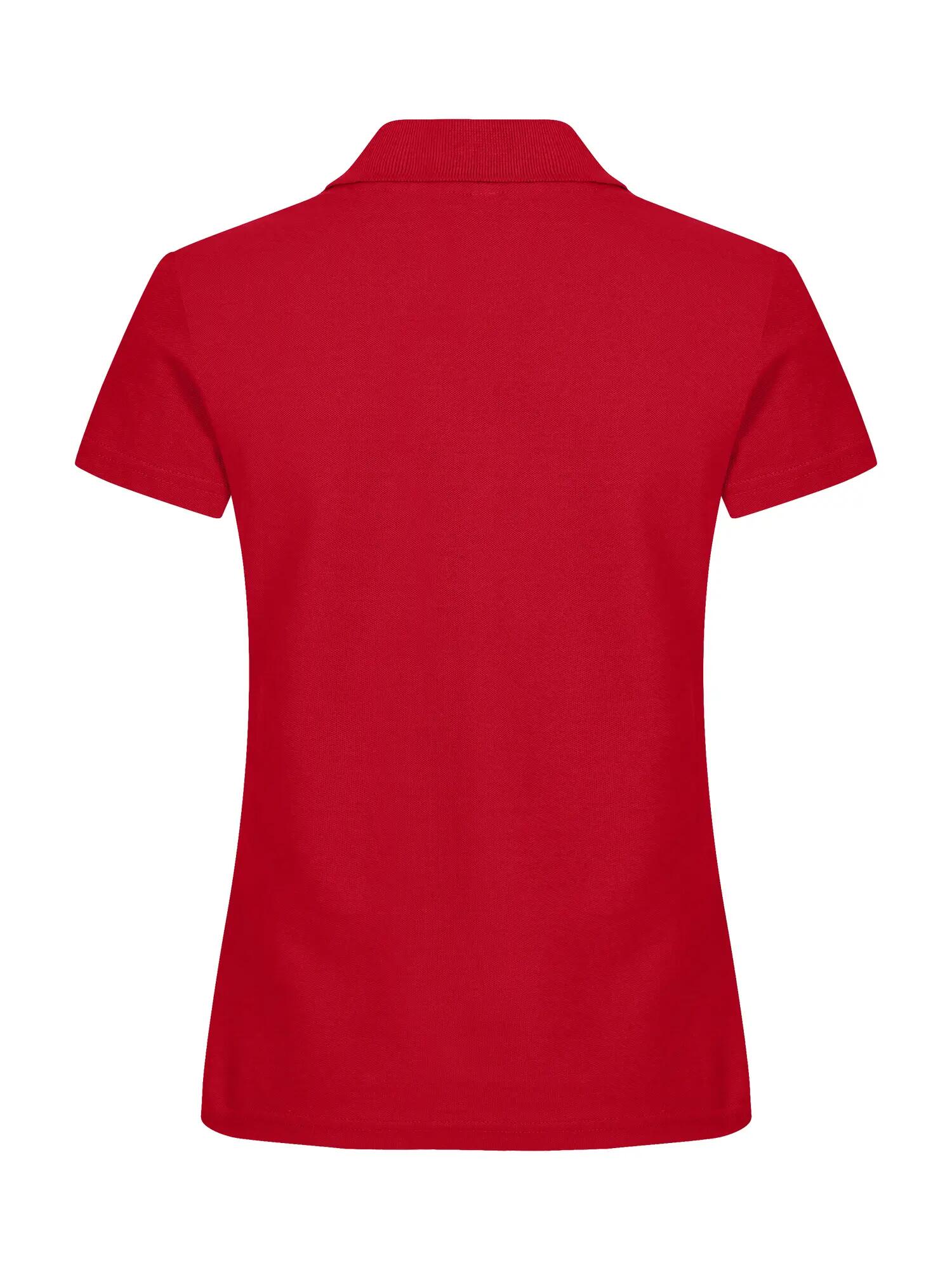 clique Basic Polo Women aus Baumwolle – Guter Sitz, dezente Knöpfe – Red 4/5