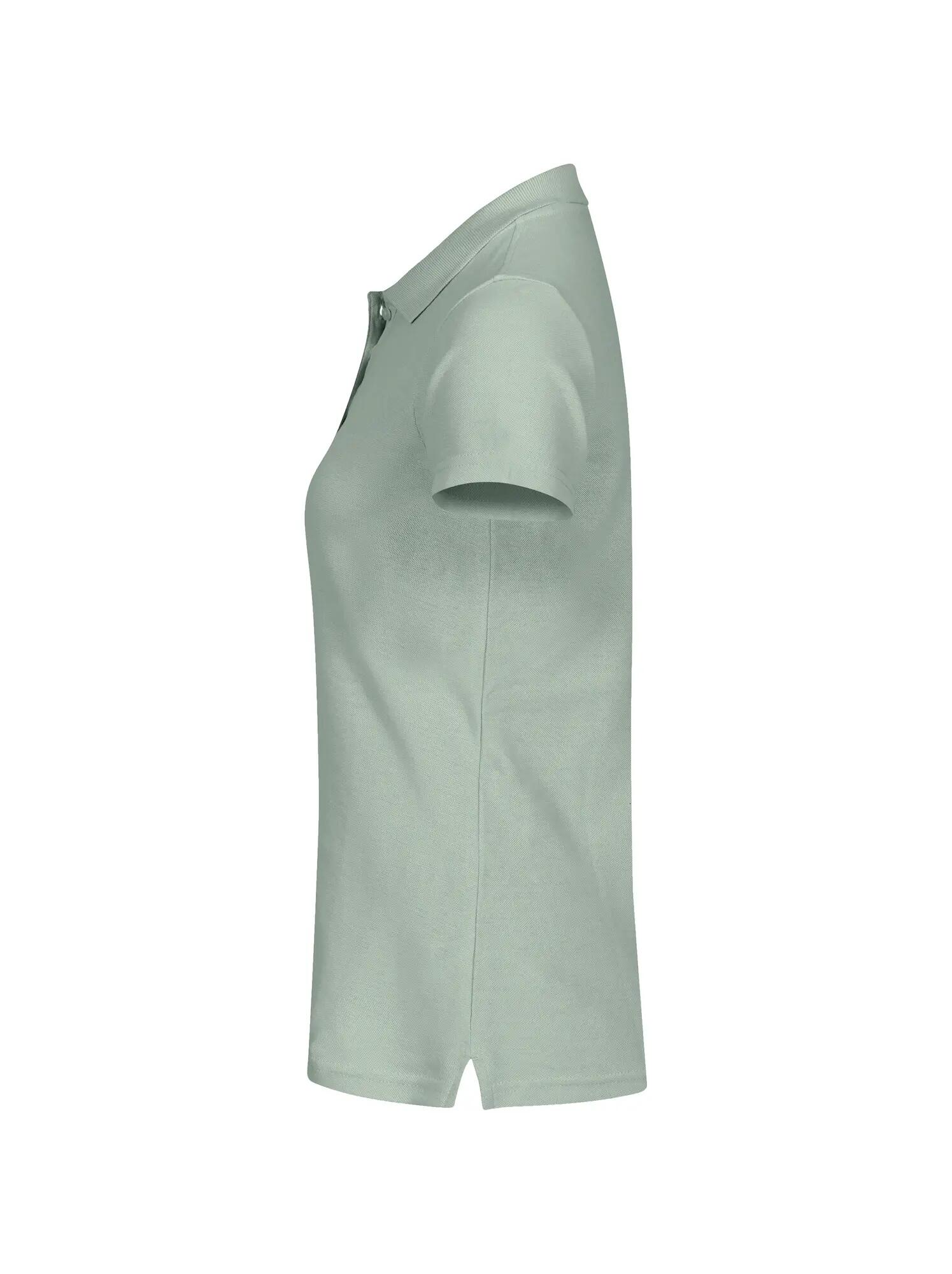 clique Basic Polo Women katoen - Sage Green 3/5