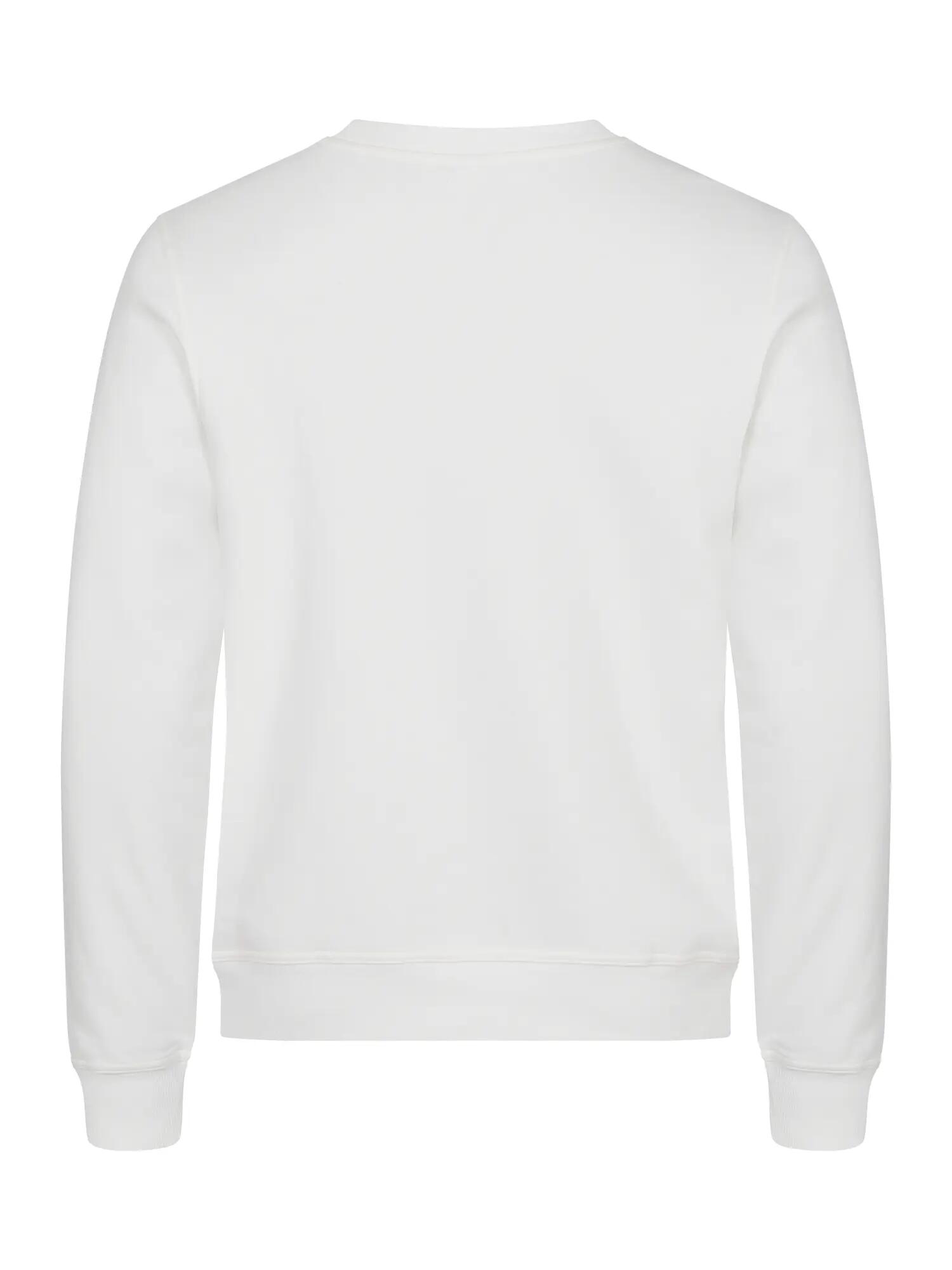 clique Basic Roundneck unisex-sweater, wit – white 4/4