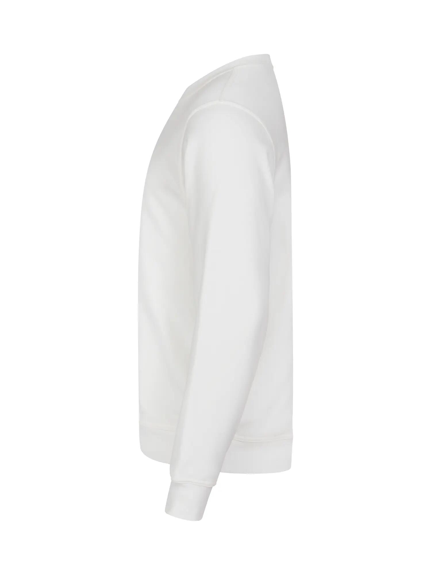 clique Basic Roundneck unisex-sweater, wit – white 3/4