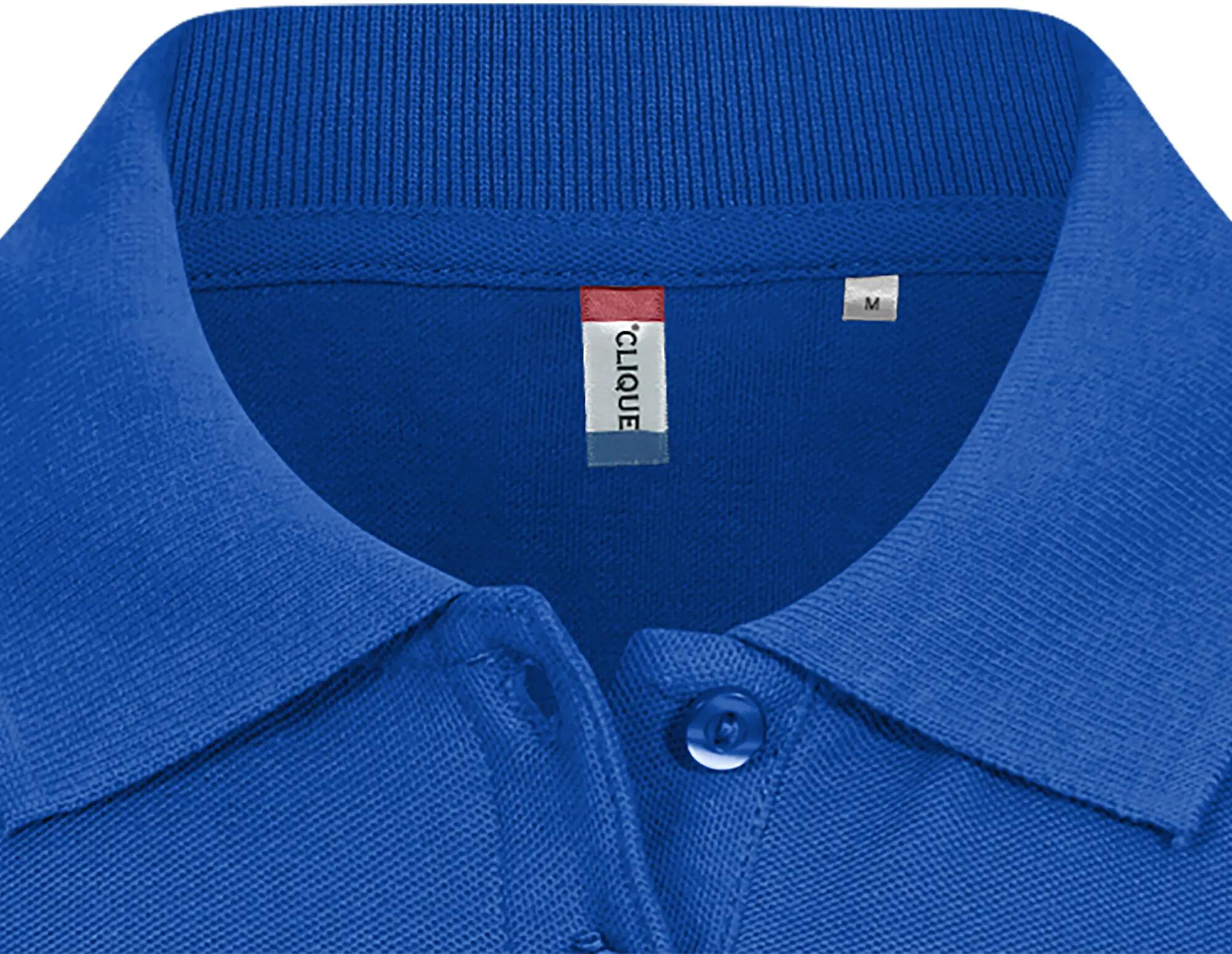 clique Basic Polo Damen aus Baumwolle – bequeme Passform – Royal Blue 2/5