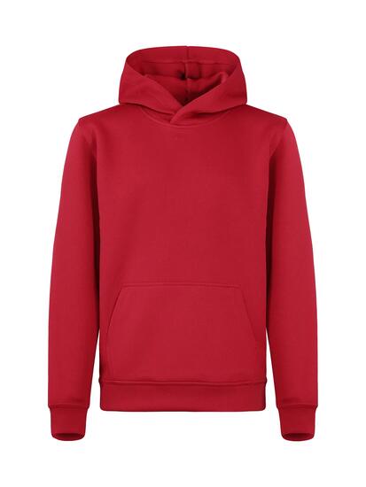 clique Miami Hoody Junior - Felpa con cappuccio rossa in cotone e poliestere