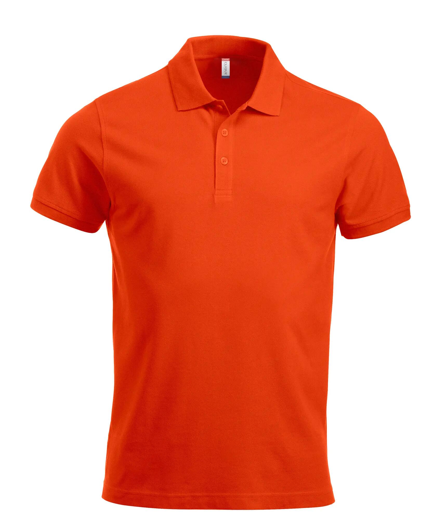 clique Classic Lincoln S/S polo homem modern fit – blood orange 1/4