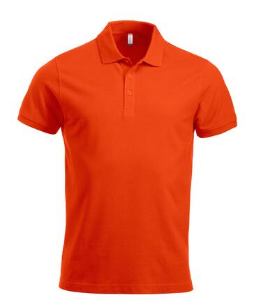 clique Classic Lincoln S/S polo heren modern fit – blood orange