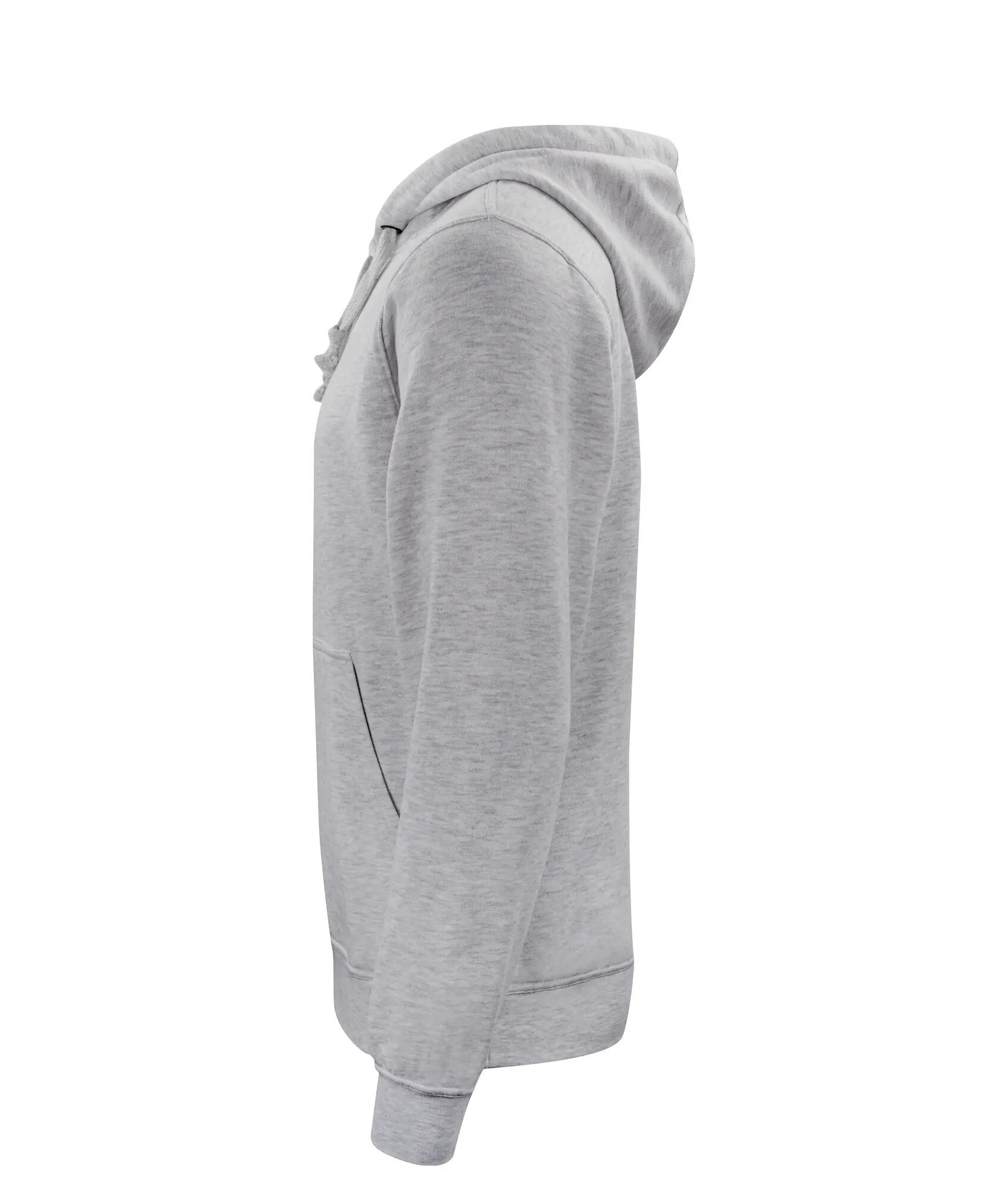 clique Basic Hoody sweatshirt com capuz unissexo cinza mesclado – grey melange 3/4