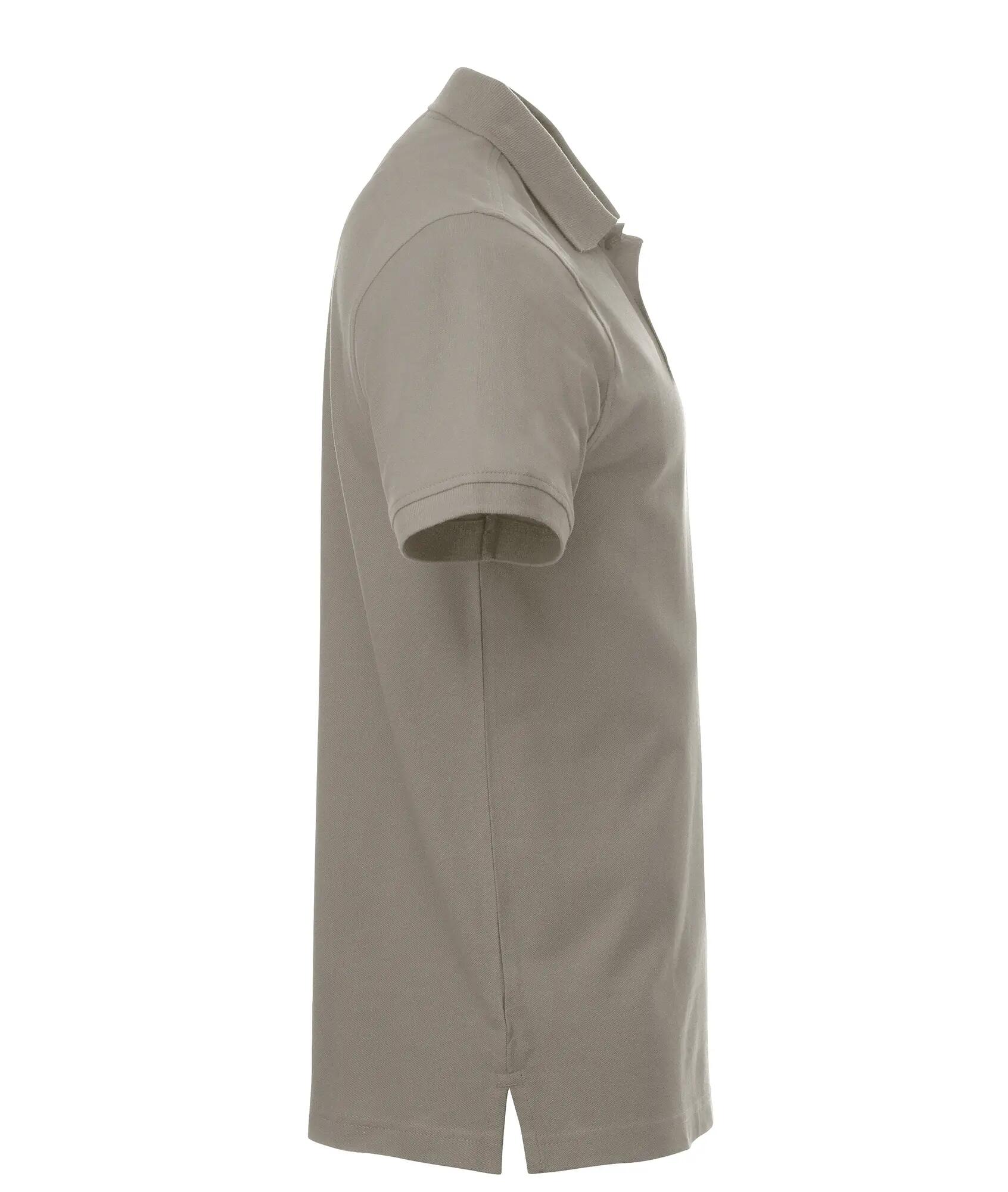 clique Classic Lincoln S/S polo homem em algodão, corte moderno – silver 4/4