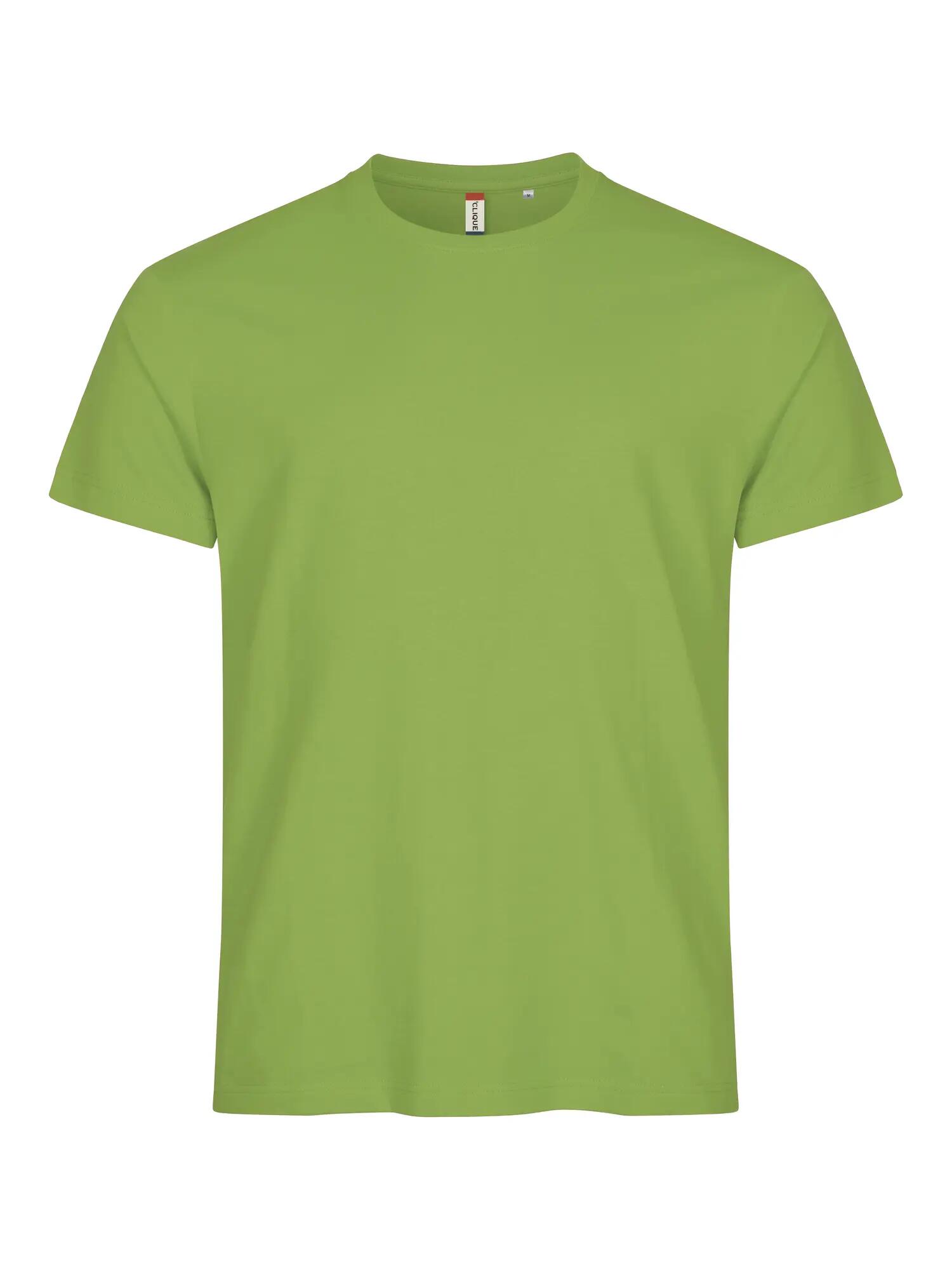 clique Basic-T Heren T-shirt iets aansluitende pasvorm – light green 1/5