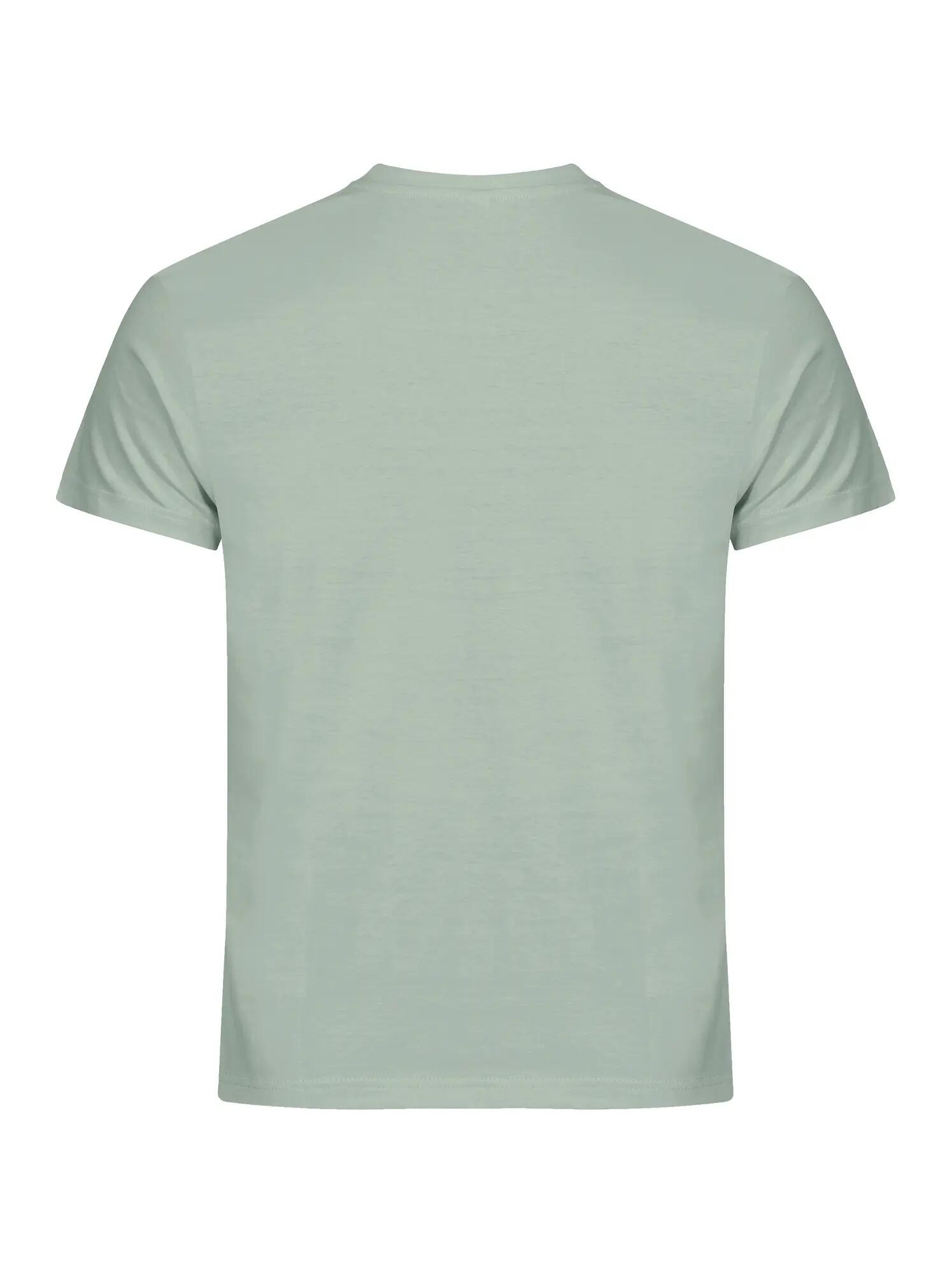 clique Basic-T t-shirt homem corte ajustado algodão – Sage Green 5/5