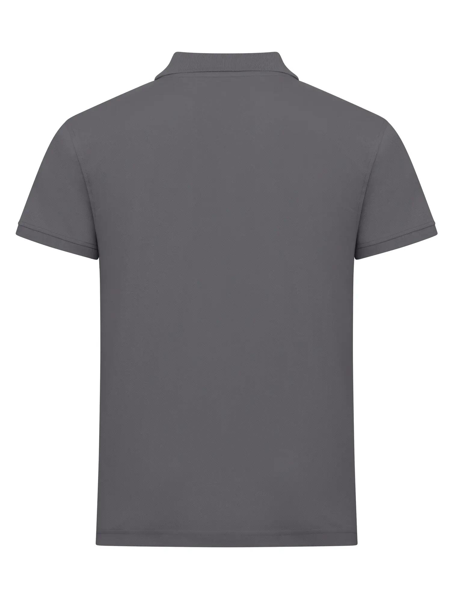 clique Classic Lincoln S/S Polo – corte moderno, 100% algodão – Metal Grey 4/4
