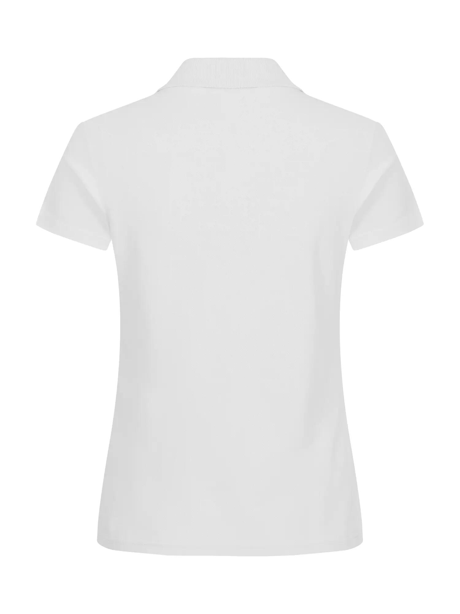 clique Basic Polo Women algodão — corte feminino com fendas laterais – White 2/5