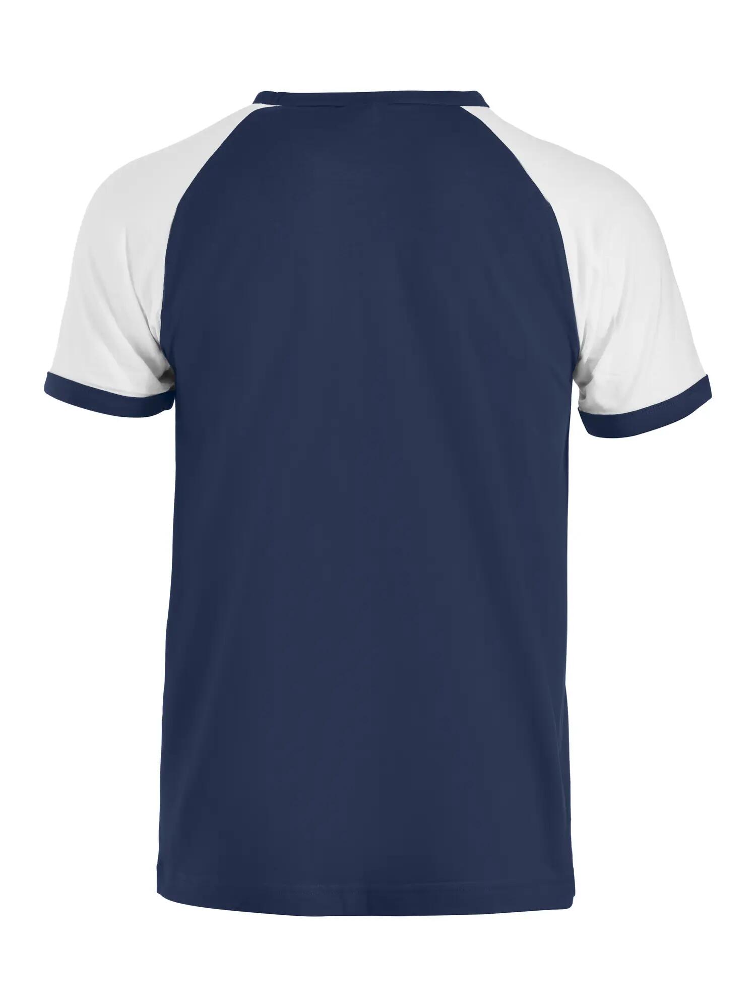 clique Raglan-T — T-shirt raglan bicolor em algodão penteado – navy 2/4