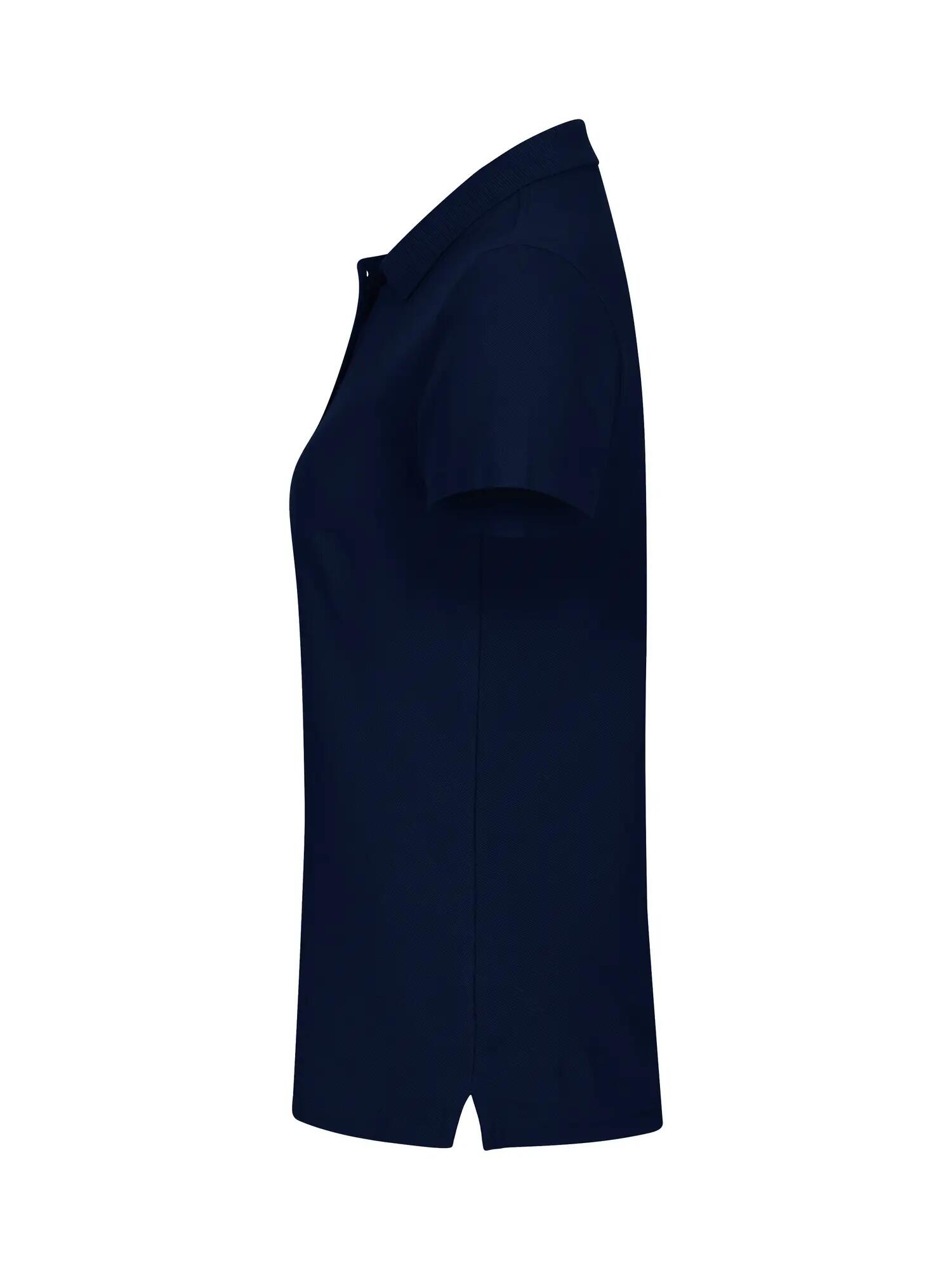 clique Basic Polo Mulher – Dark Navy, 100% algodão, corte feminino 3/5
