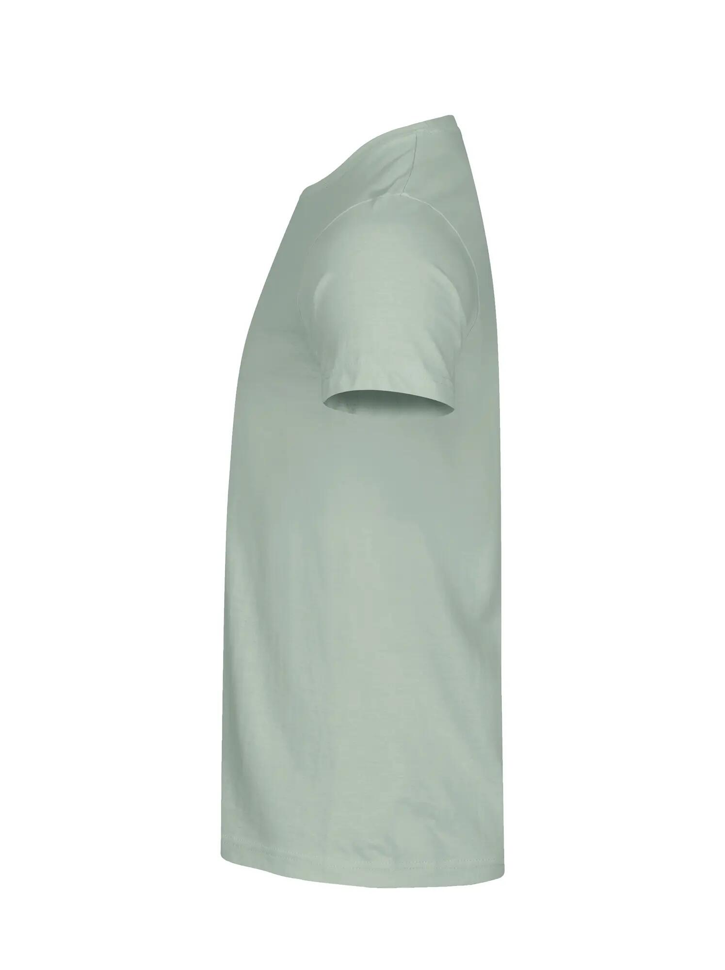 clique Basic-T t-shirt homem corte ajustado algodão – Sage Green 3/5