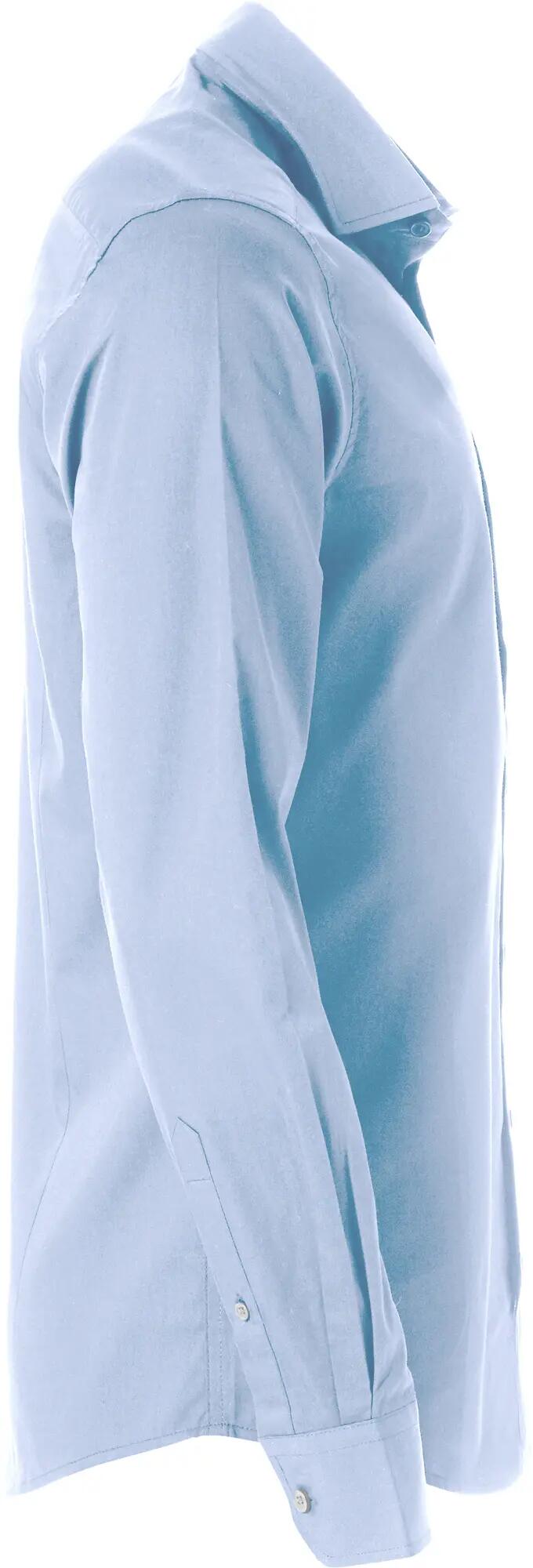clique Clark camisa masculina manga longa 100% algodão azul claro – light blue 4/5