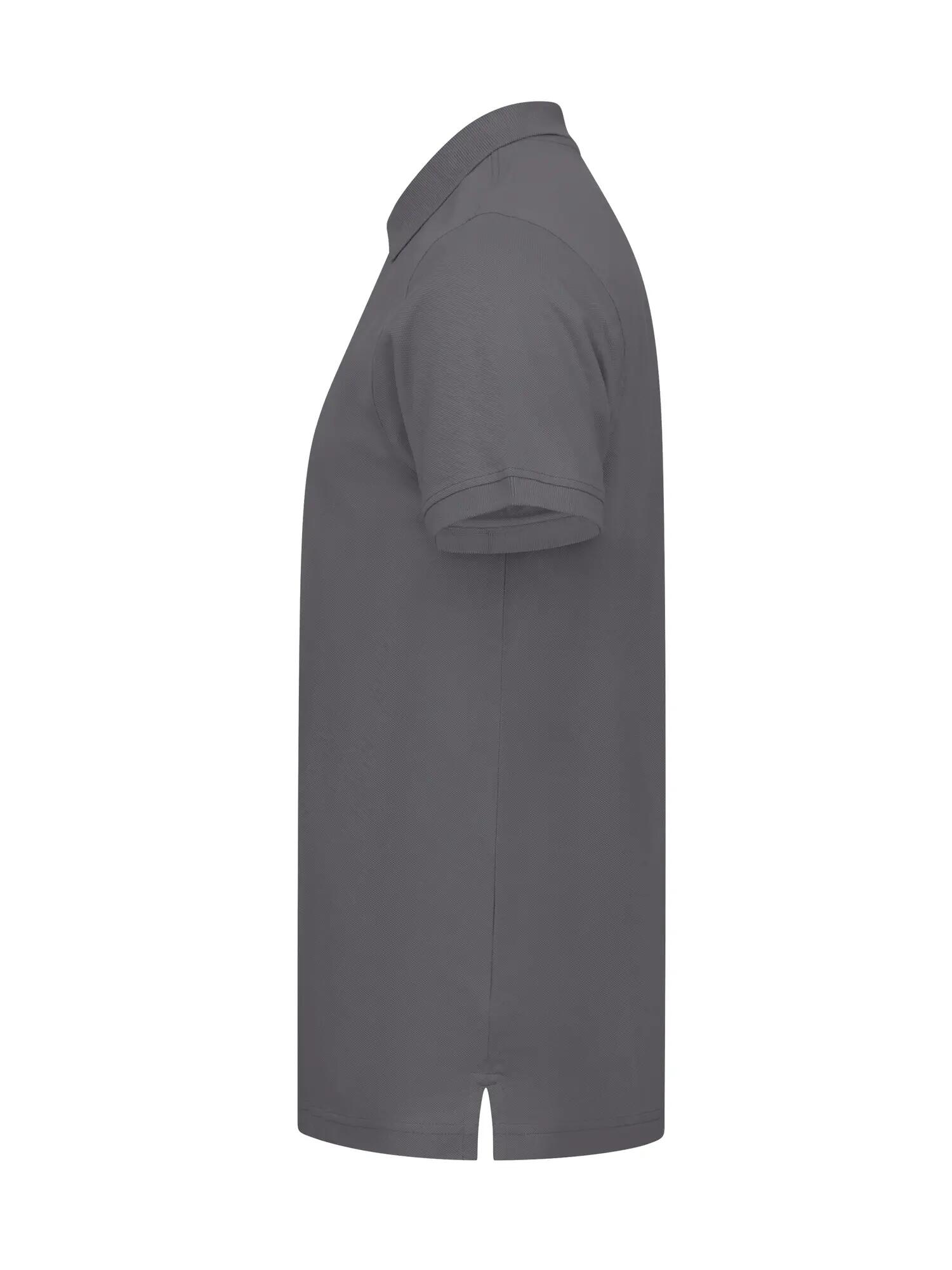 clique Classic Lincoln S/S Polo – corte moderno, 100% algodão – Metal Grey 3/4