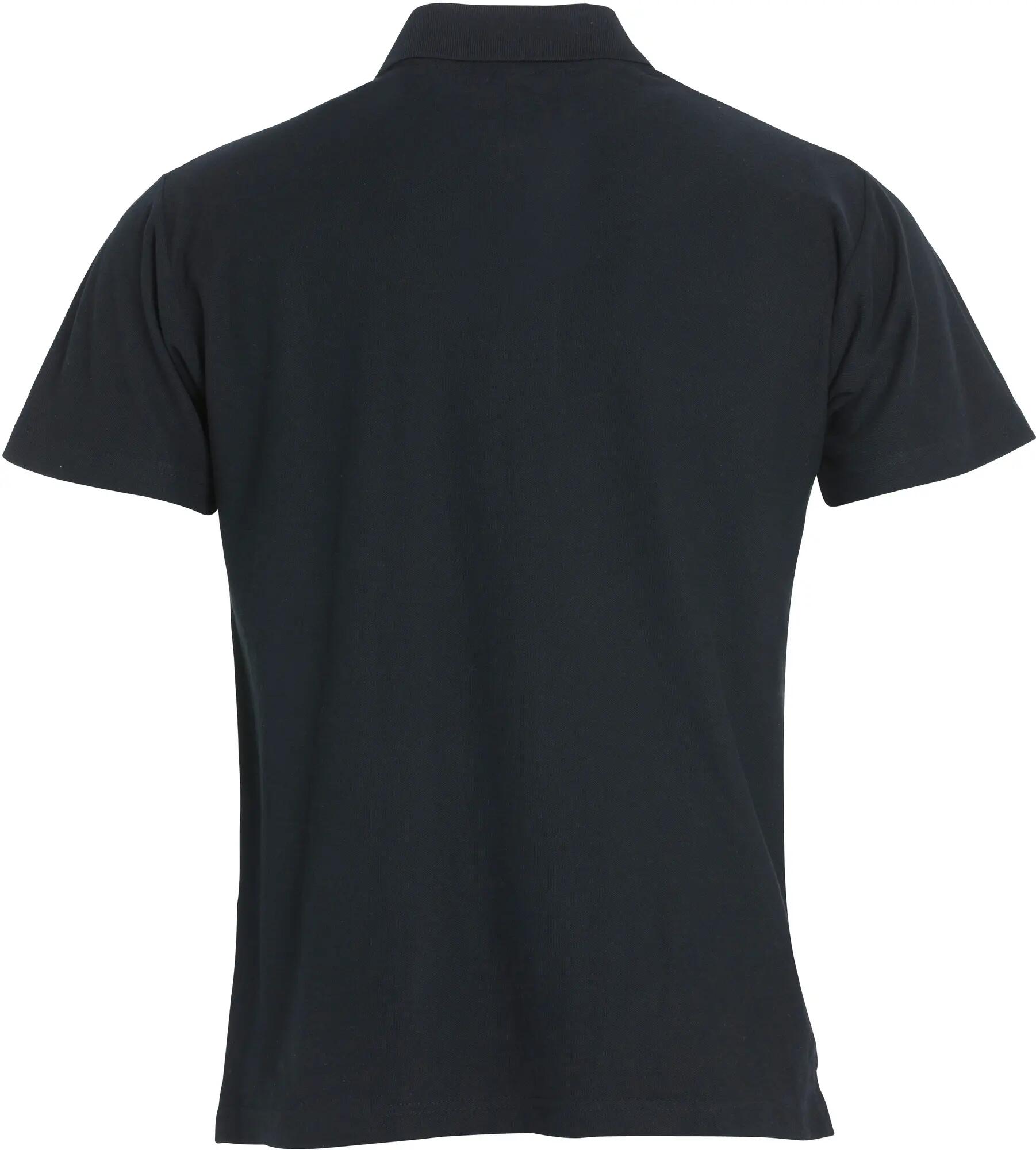 clique Basic Polo S/S Junior em polyester interlock preto – black 2/4