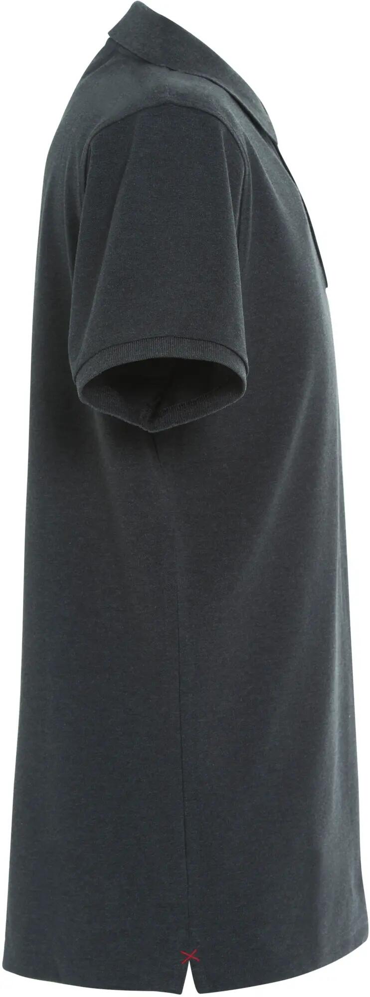 clique Stretch Premium Polo Herren — hoher Stretchanteil – anthracite Melange 4/4