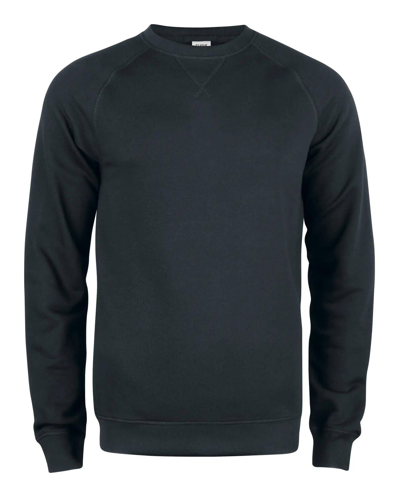 clique Premium OC Roundneck – Ronde hals sweatshirt van biologisch katoen en 1/4