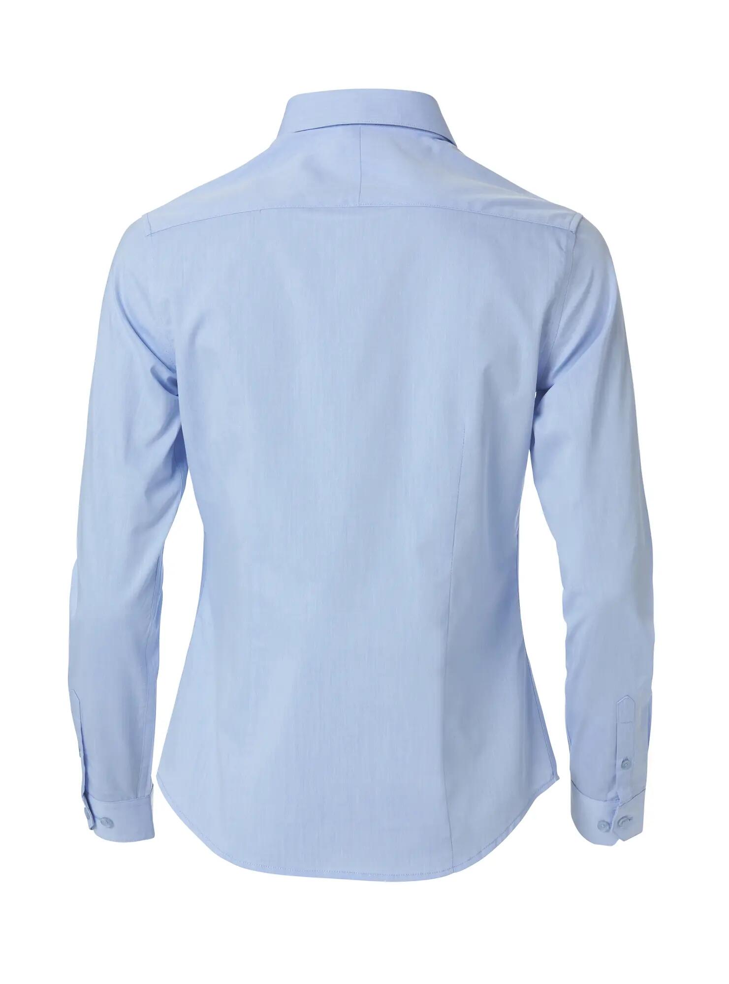 clique Clare damesoverhemd lange mouw 100% katoen light blue 2/4