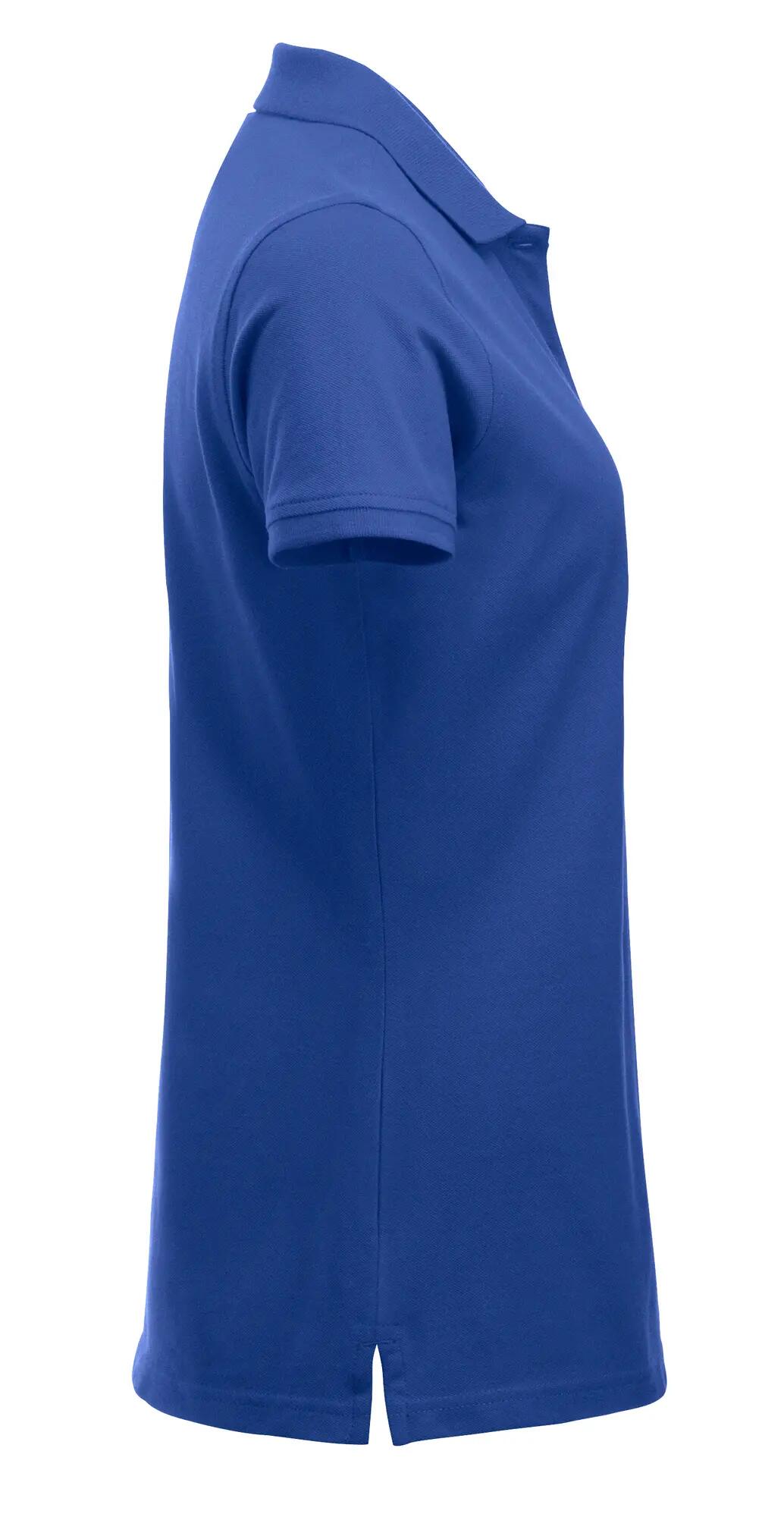 clique Classic Marion S/S polo azul — corte moderno, 100% algodão – blue 4/4