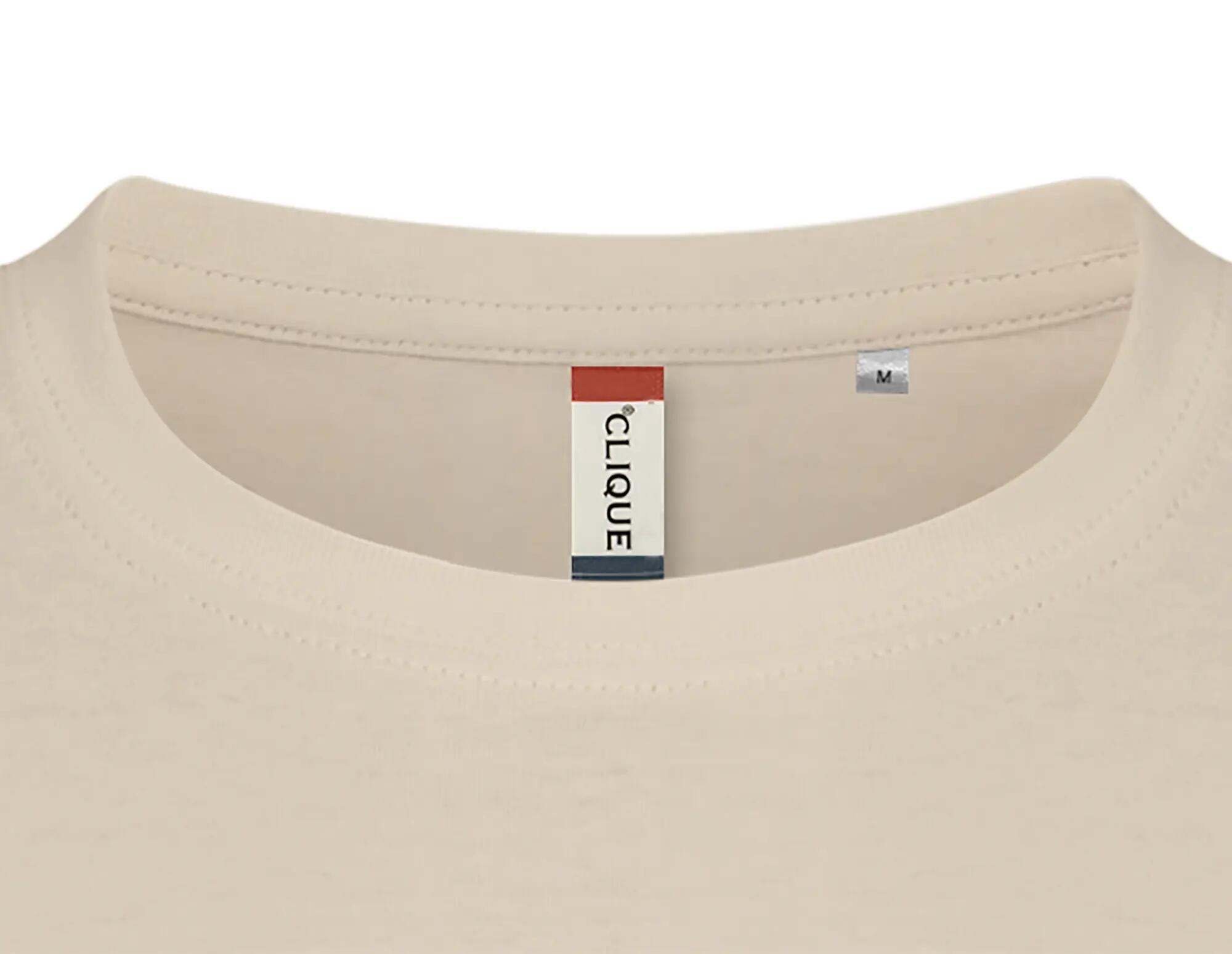 clique Basic-T T-shirt homem corte ajustado - 100% algodão (light khaki) 5/5