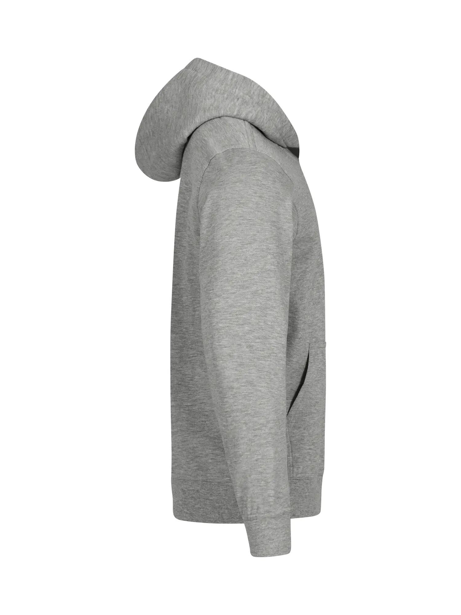 clique Miami Hoody Junior em algodão e poliéster reciclado – Grey Melange 3/4