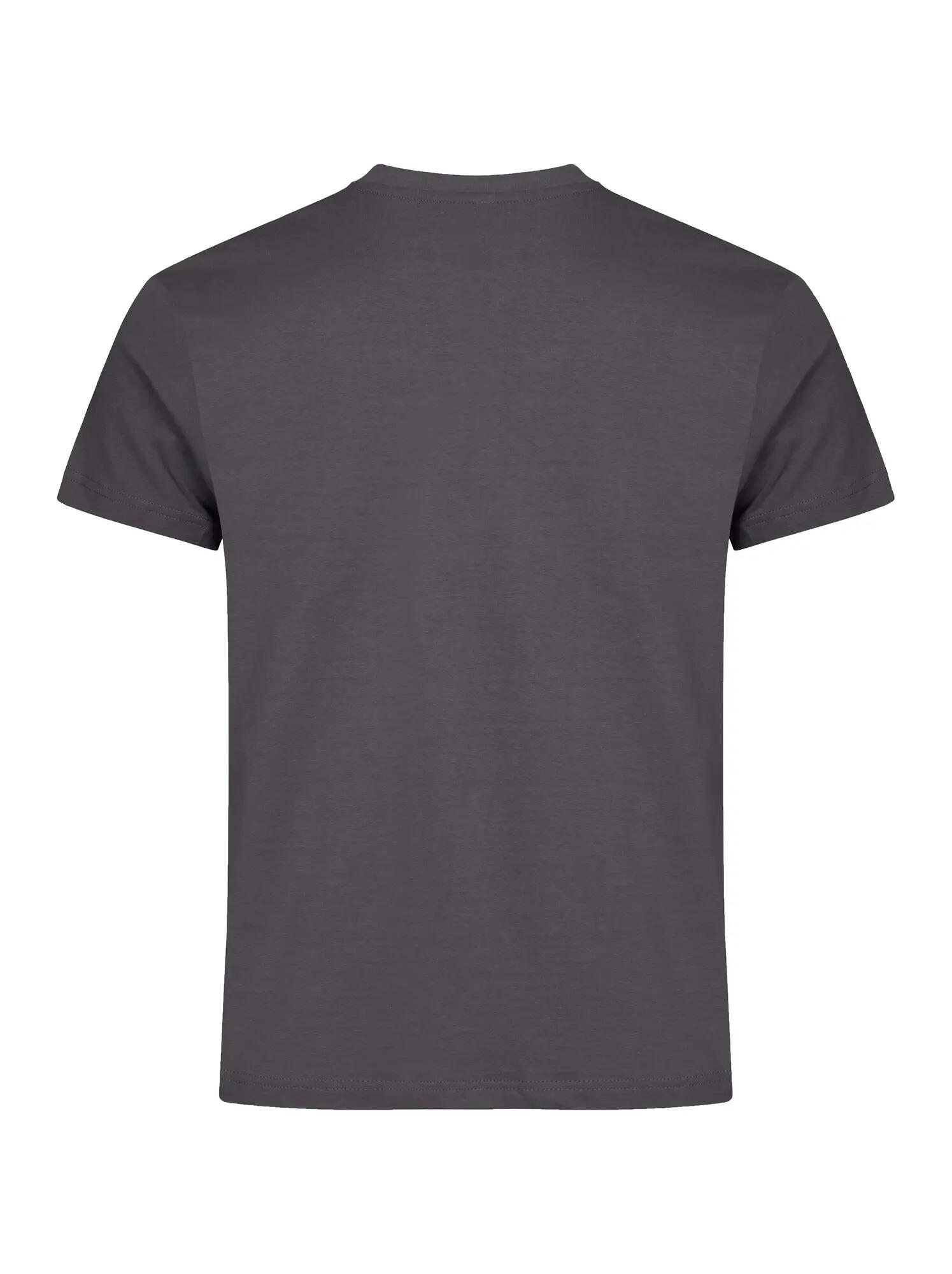 clique Basic-T Herren-T-Shirt aus Baumwolle, schlanke Passform – Metal Grey 4/5
