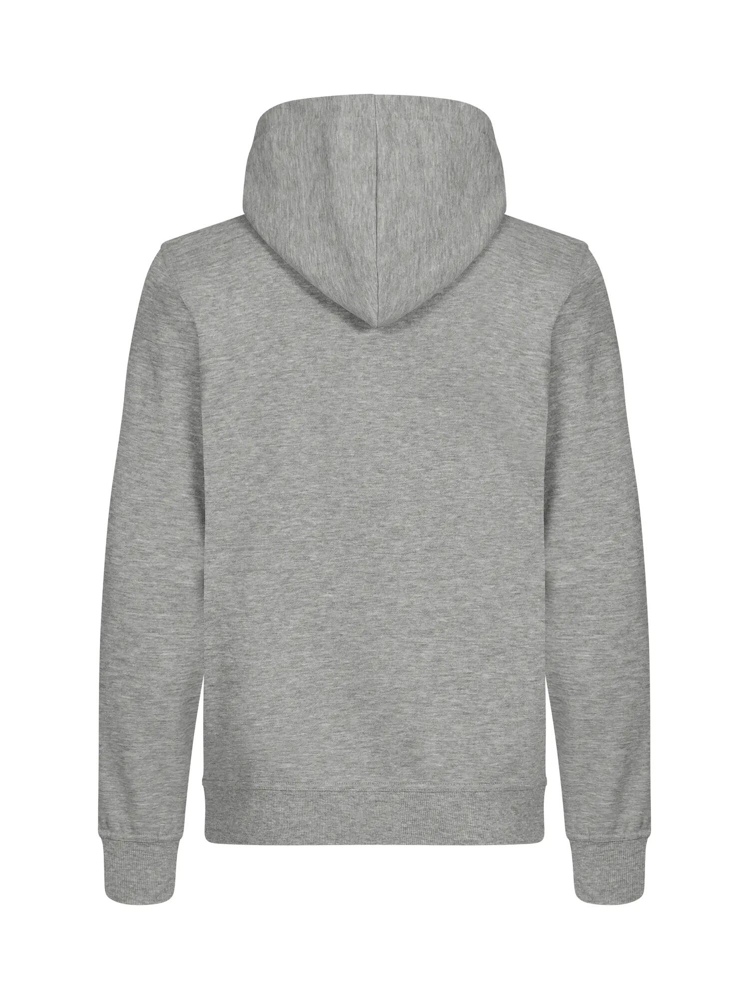 clique Miami Hoody Junior em algodão e poliéster reciclado – Grey Melange 2/4