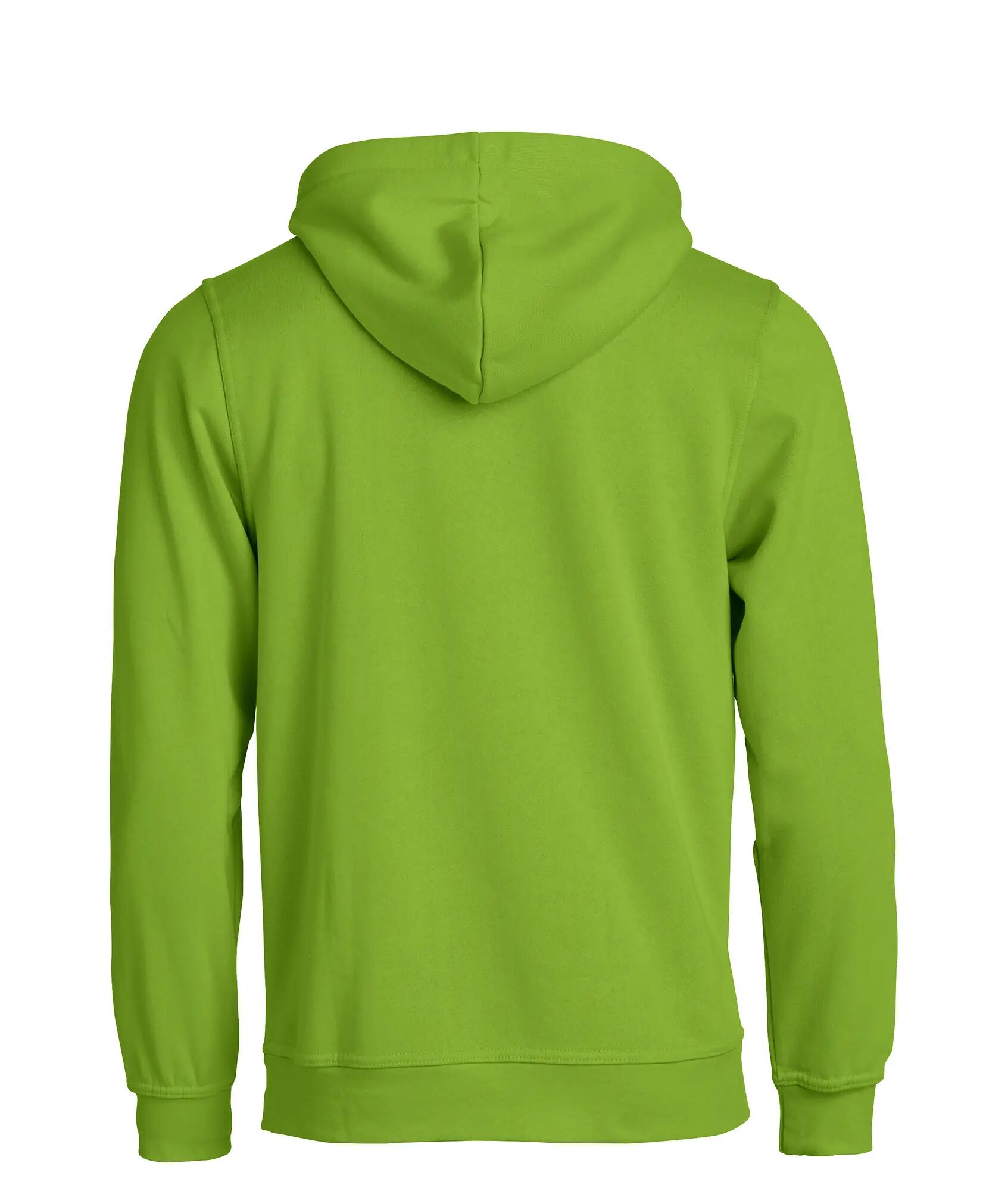clique Basic Hoody sweat com capuz unissexo, tecido anti-pilling – light green 2/4