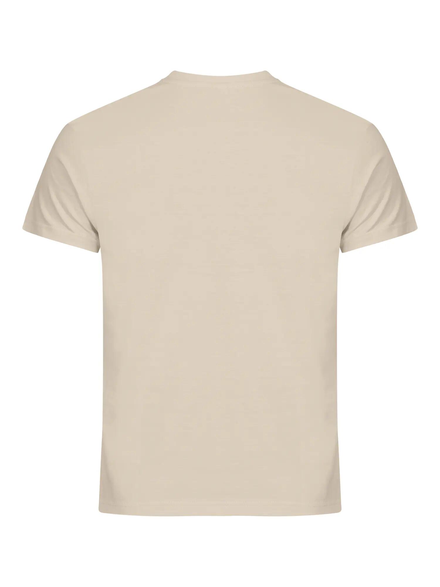 clique Basic-T T-shirt homem corte ajustado - 100% algodão (light khaki) 2/5