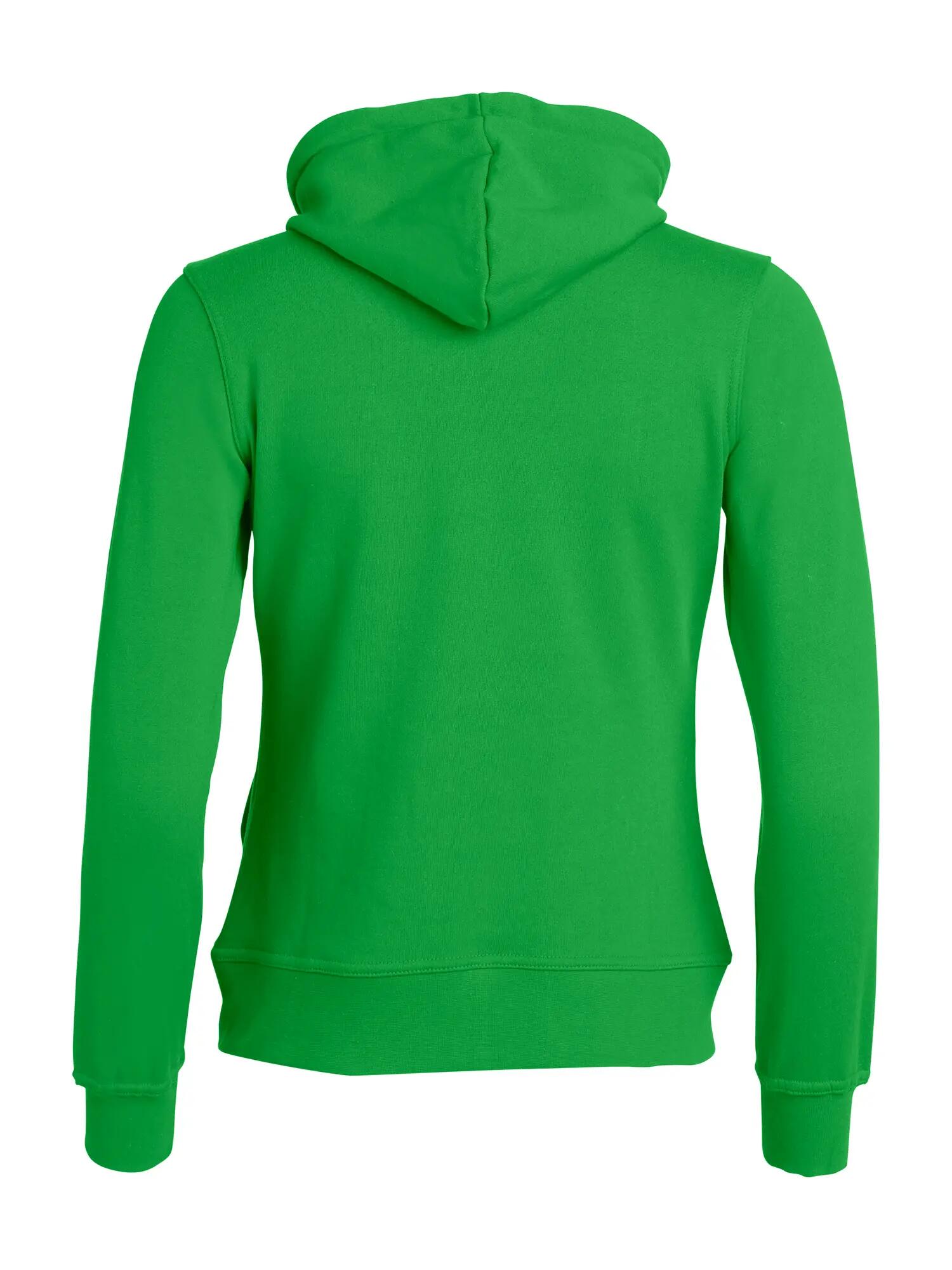clique Basic Hoody Full Zip Women – hoodie com fecho apple green 2/4