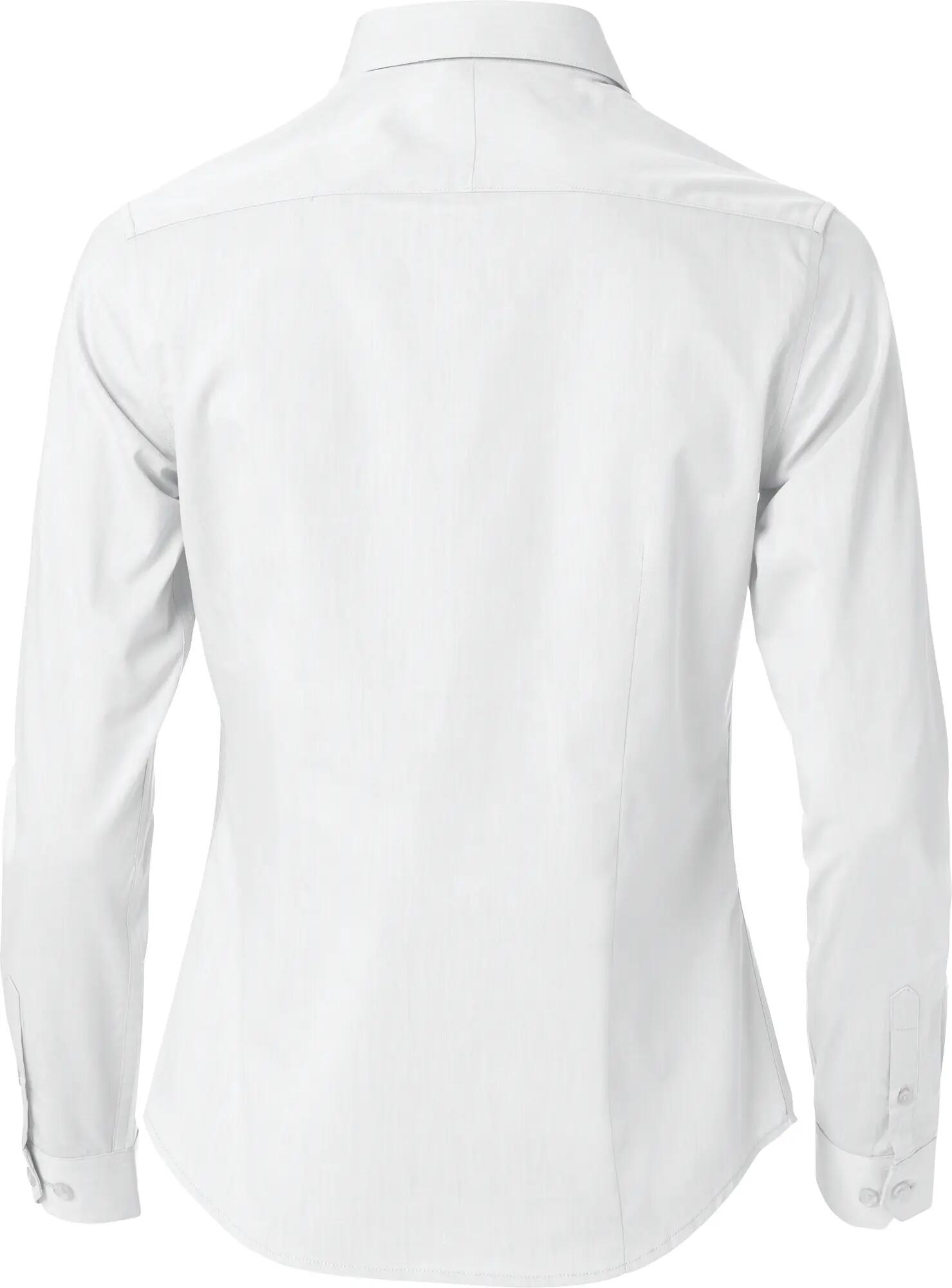 clique Clare camisa de manga comprida 100% algodão branca – white 2/4