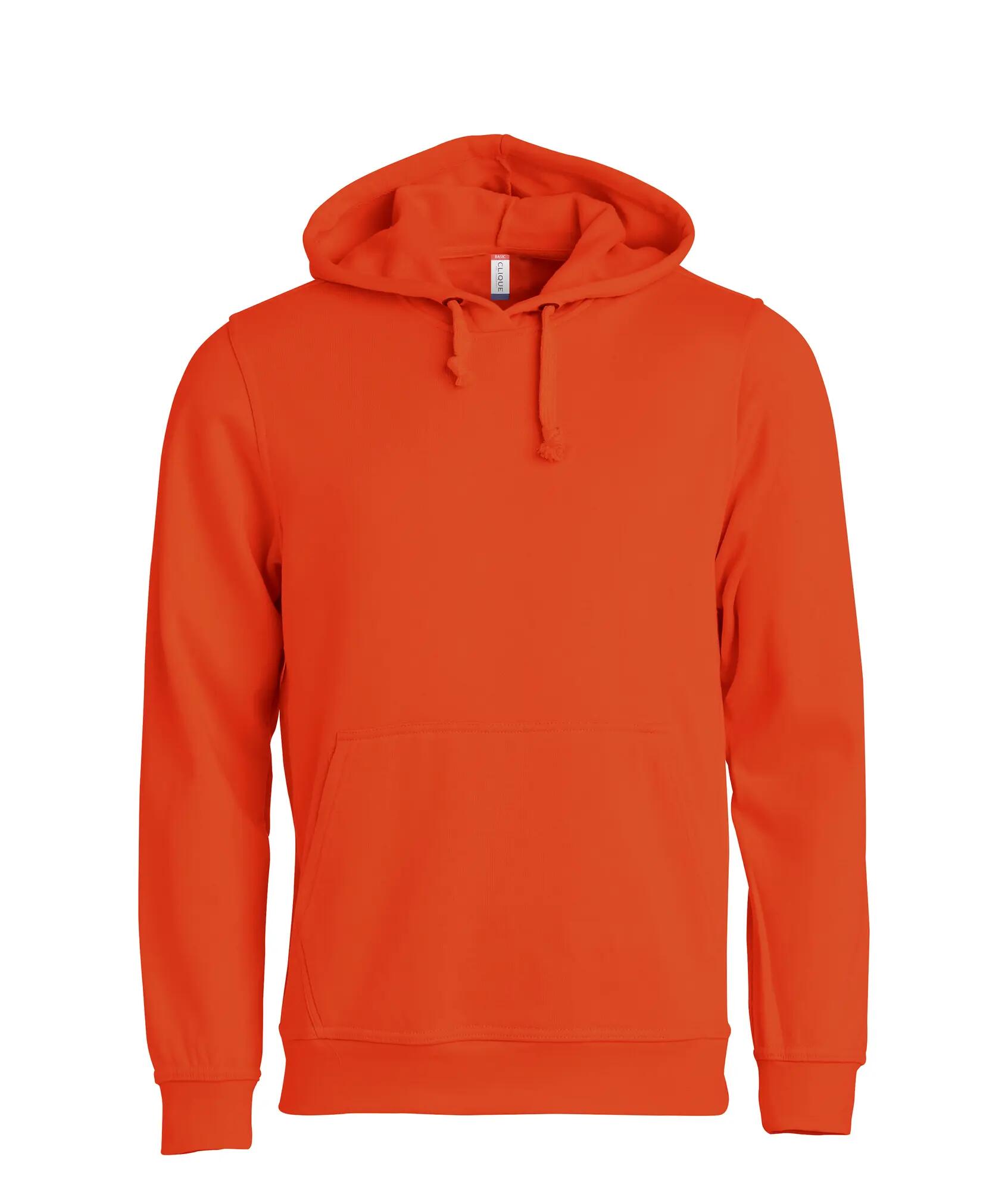 clique Basic Hoody bluza z kapturem unisex – blood orange 1/4