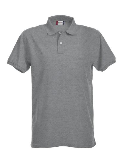 clique Polo Stretch Premium - Polo homme extensible en coton – grey melange