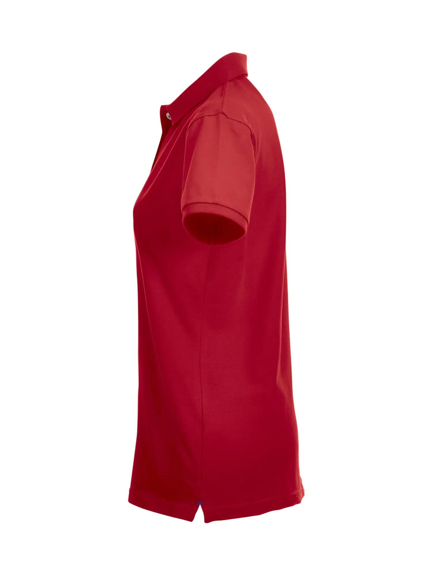 clique Stretch Premium Polo Women - Polo feminino com bom stretch – red 3/4
