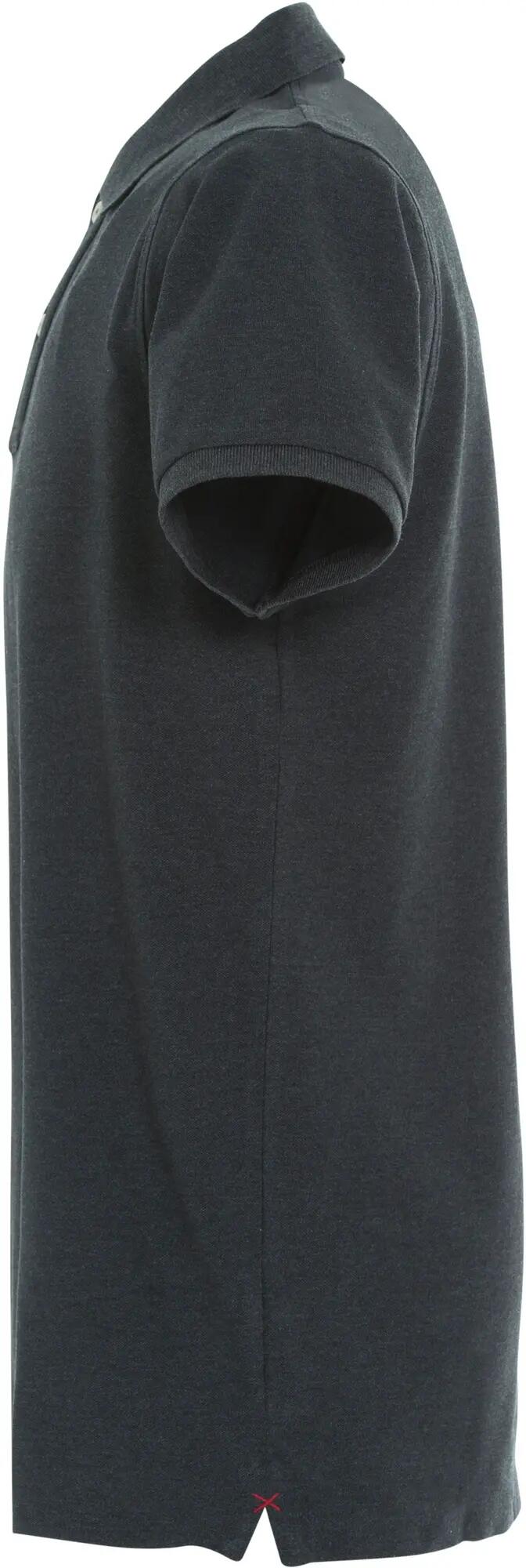 clique Stretch Premium Polo Herren — hoher Stretchanteil – anthracite Melange 3/4
