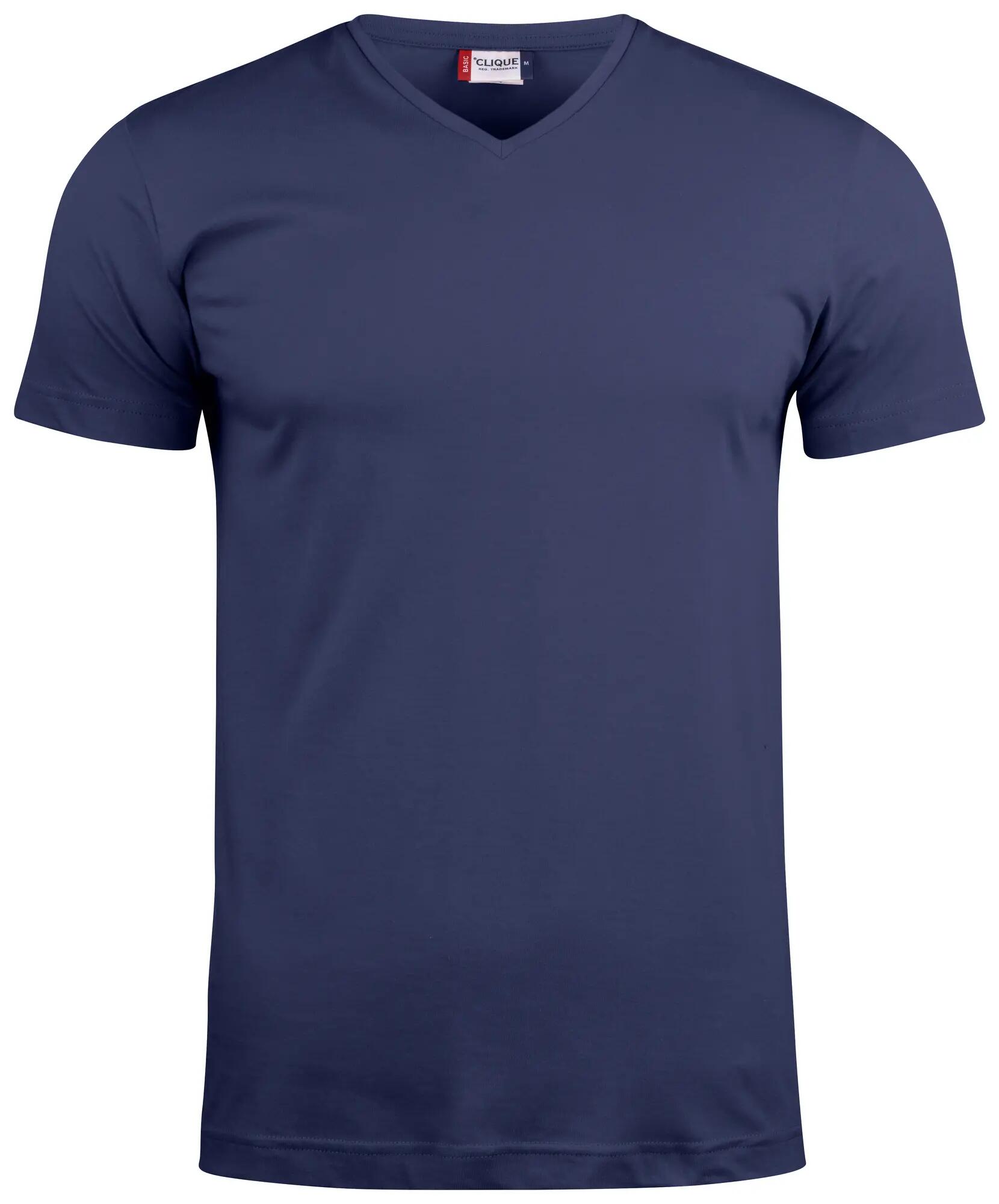 clique Basic-T V-neck – dark navy 1/4