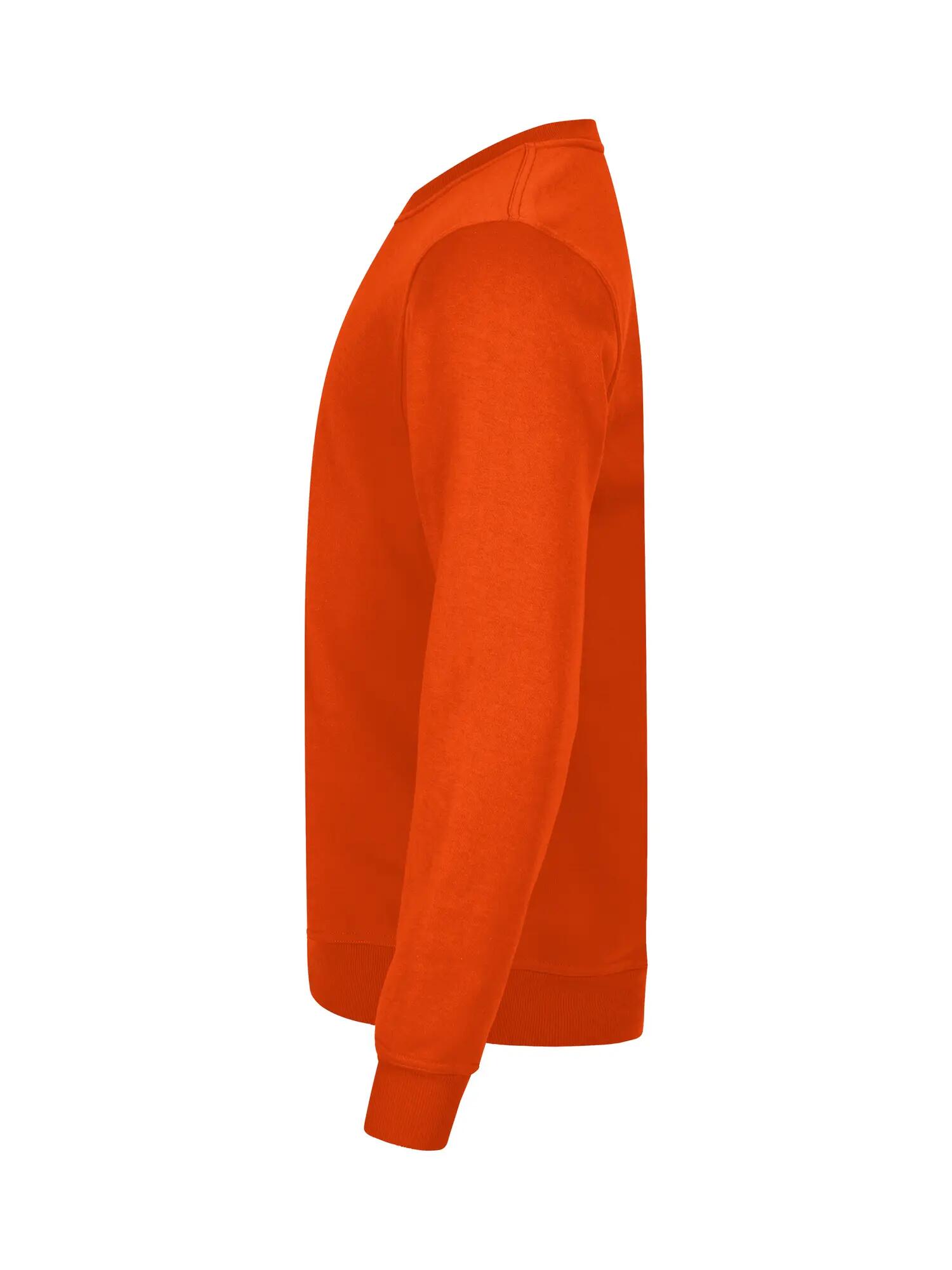 clique Basic Roundneck bluza unisex - blood orange 3/4
