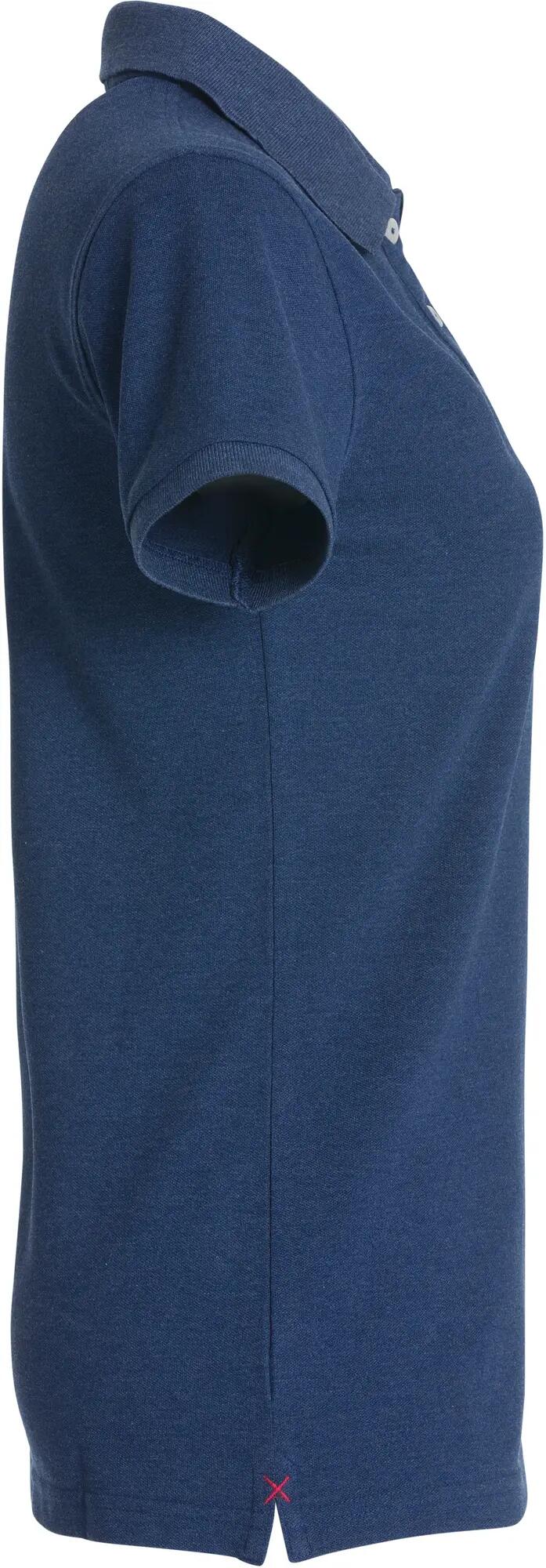clique Stretch Premium Polo Women – hochwertig, dehnbar und weich – Blue Melange 4/4