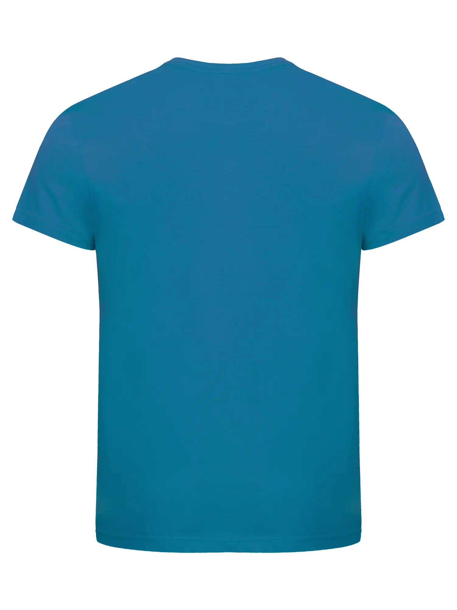 clique Classic OC-T heren T-shirt 100% biologisch katoen turkoois – turquoise 2/4