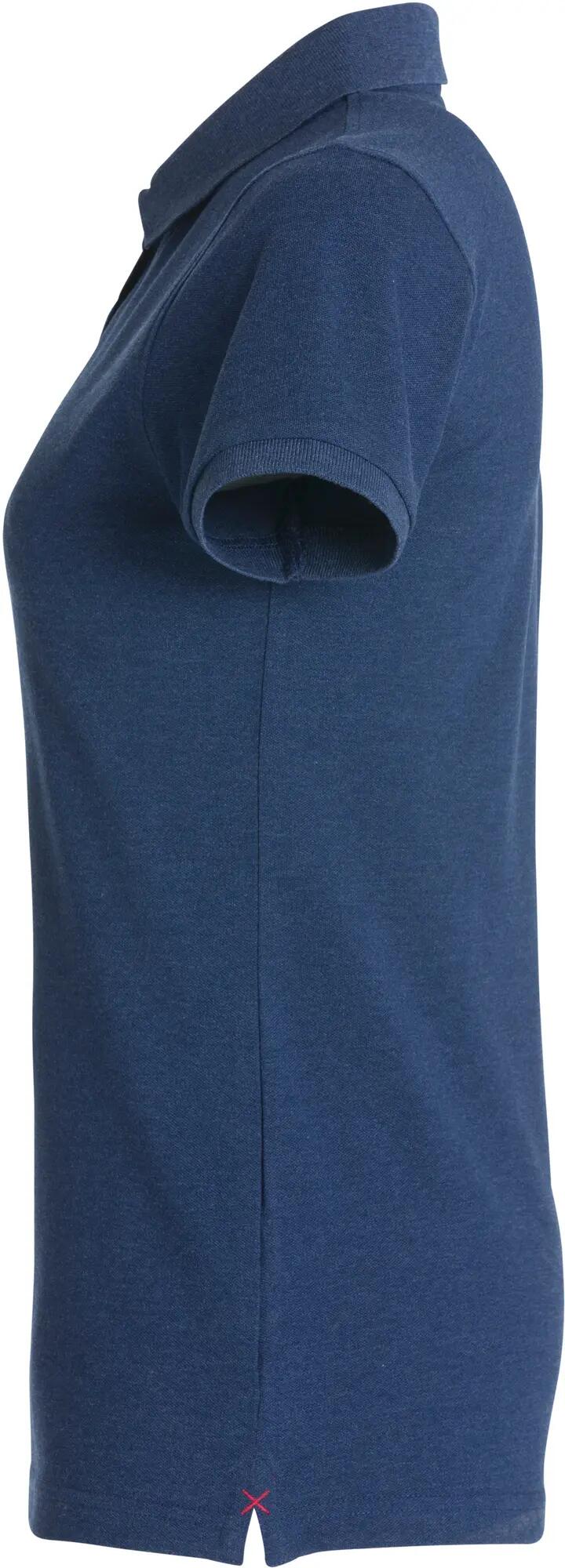 clique Stretch Premium Polo Women – hochwertig, dehnbar und weich – Blue Melange 3/4