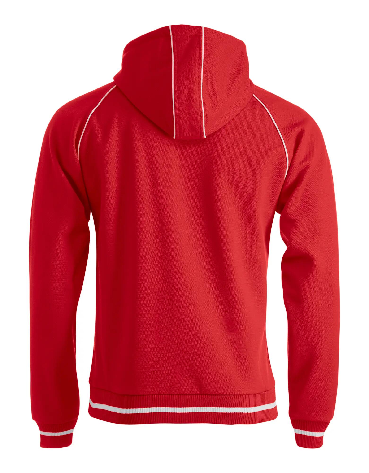 clique Gerry sweat à capuche en maille structurée brossée – red 2/4
