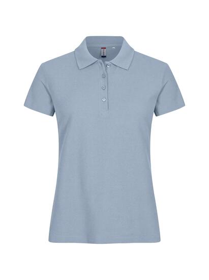 clique Basic Polo Women en coton — coupe féminine, couleur Soft Blue