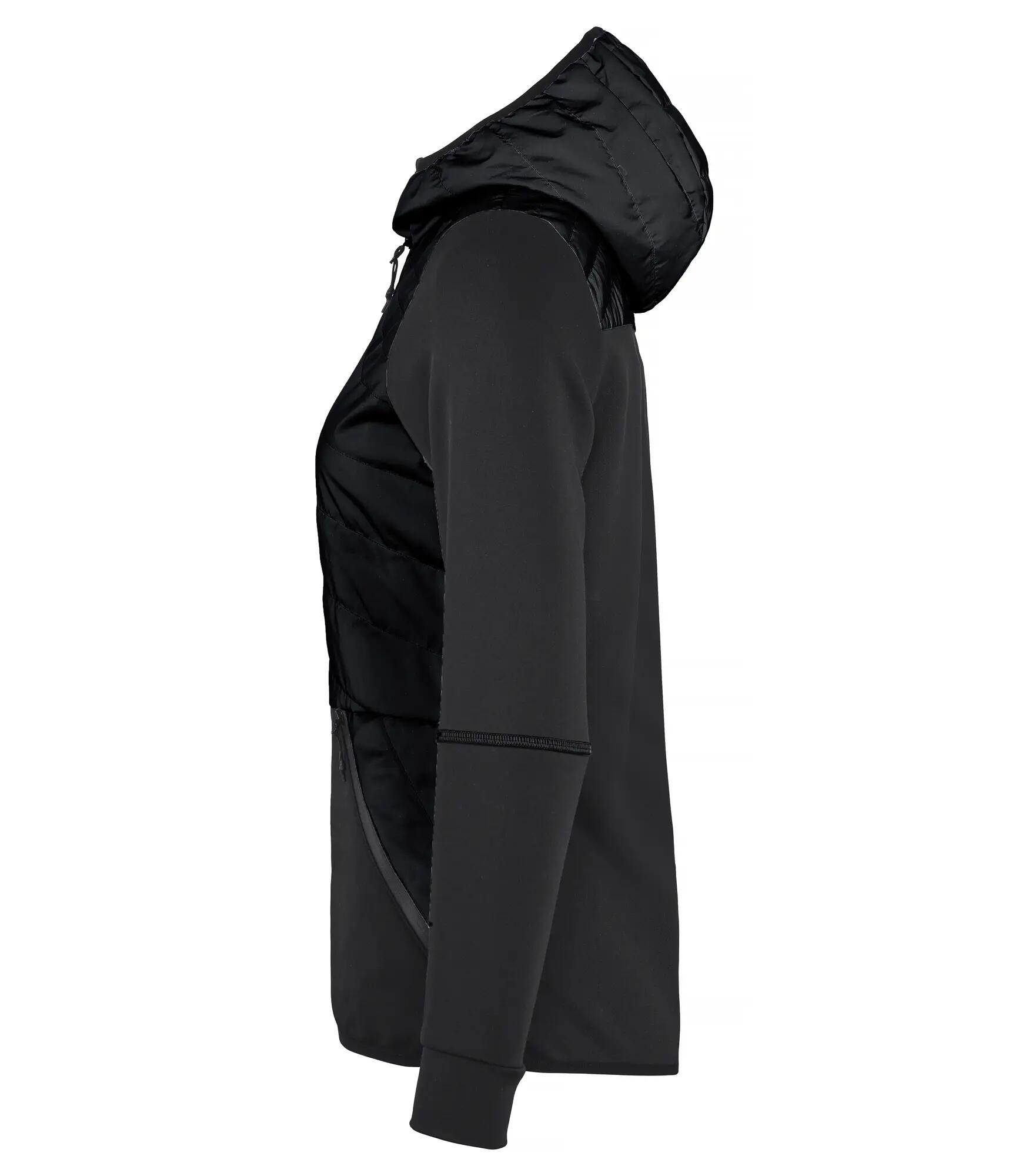 clique Utah Jacket Women – Leicht wattierte Damenjacke mit Reflektoren – Black 3/4