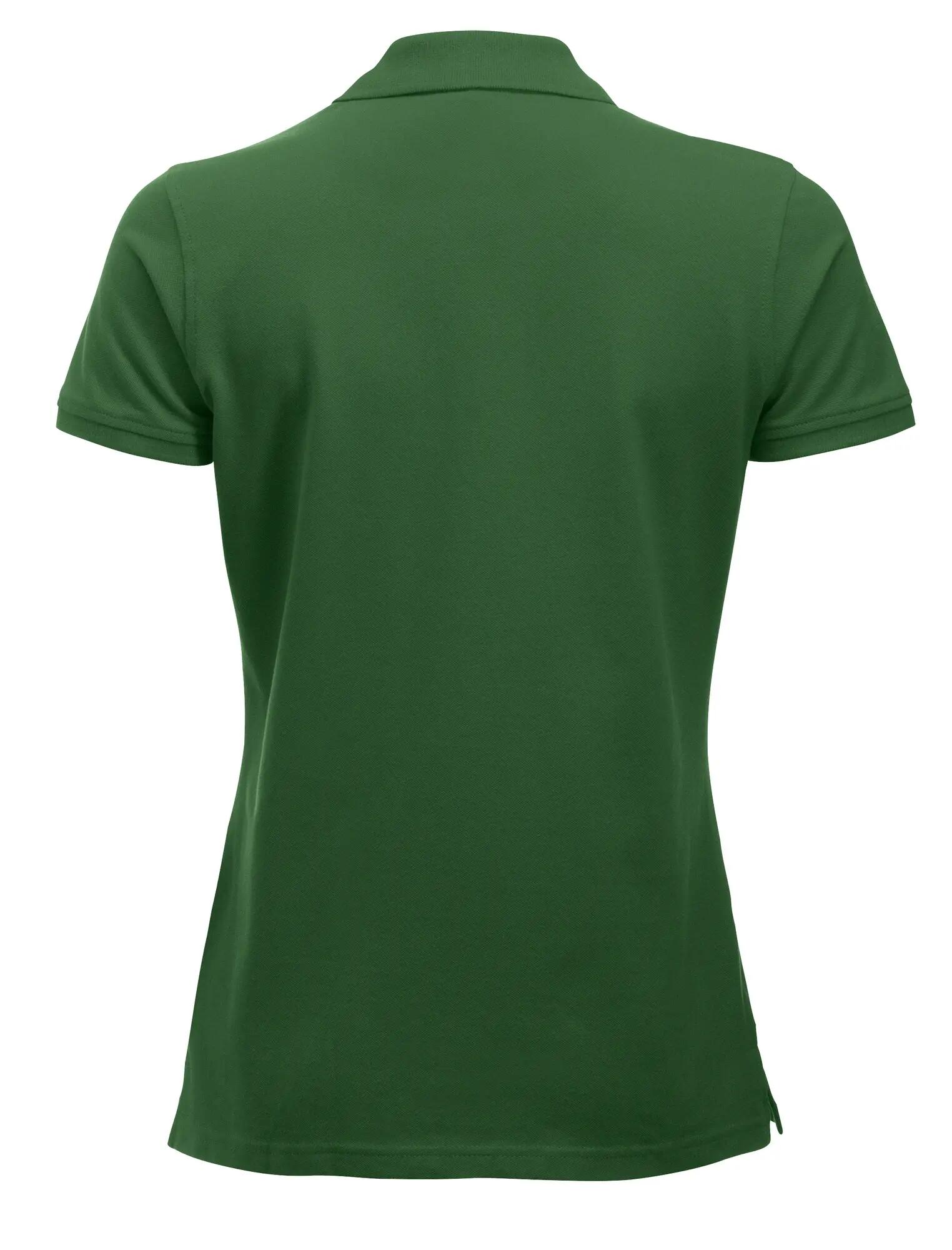 clique Classic Marion S/S Polo mujer — corte moderno, algodón – bottle green 2/4