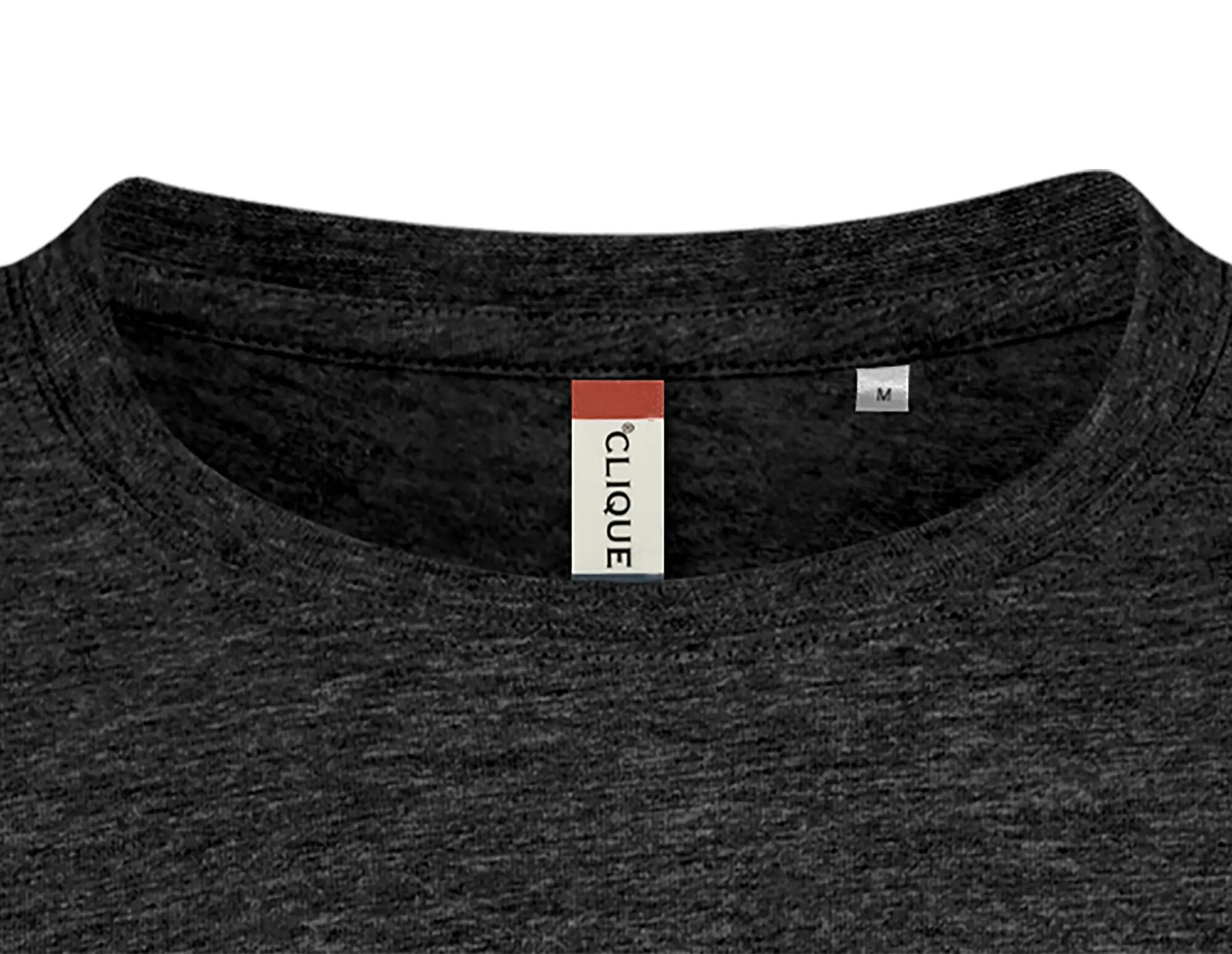 clique Basic-T – męska koszulka o dopasowanym kroju, Anthracite Melange 5/5